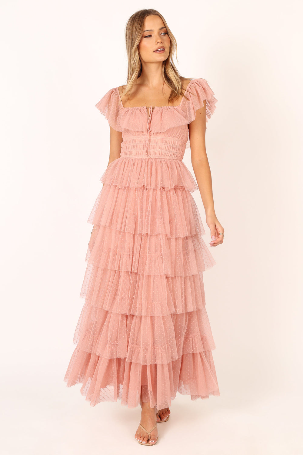 Petal and Pup USA DRESSES Belle Maxi Dress - Blush