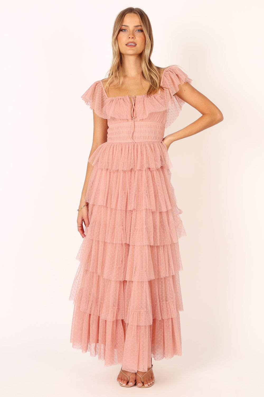 Petal and Pup USA DRESSES Belle Maxi Dress - Blush