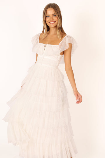 The Off White Petal Maxi