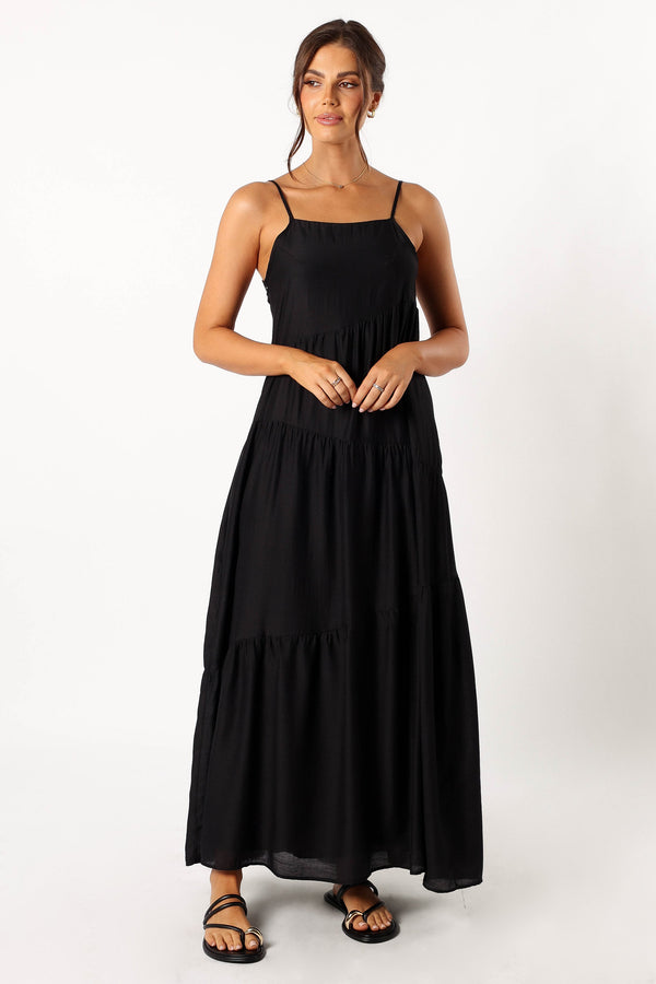 Petal and Pup USA DRESSES Bennie Midi Dress - Black