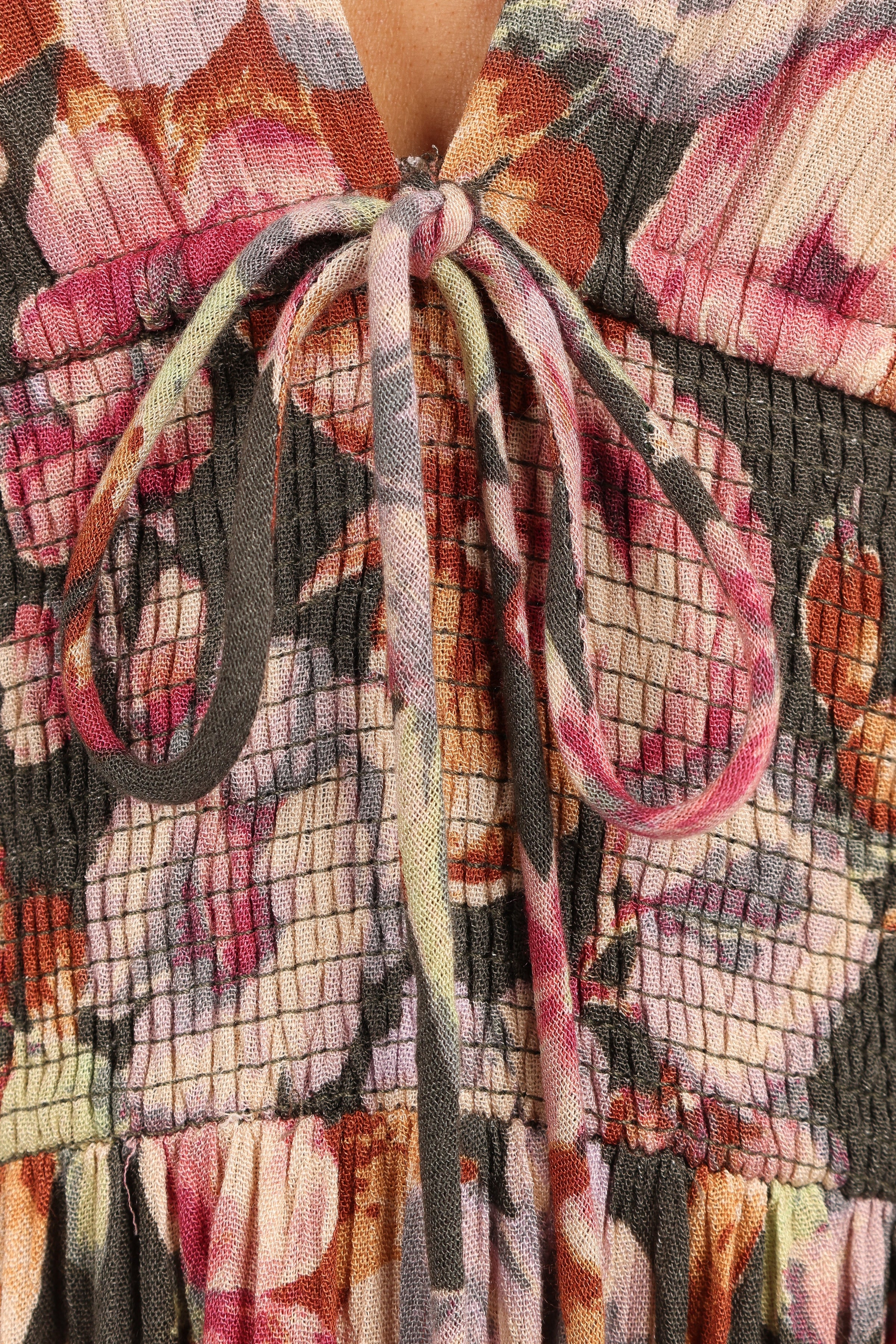 Petal and Pup USA DRESSES Benson Maxi Dress - Dark Green/Multi