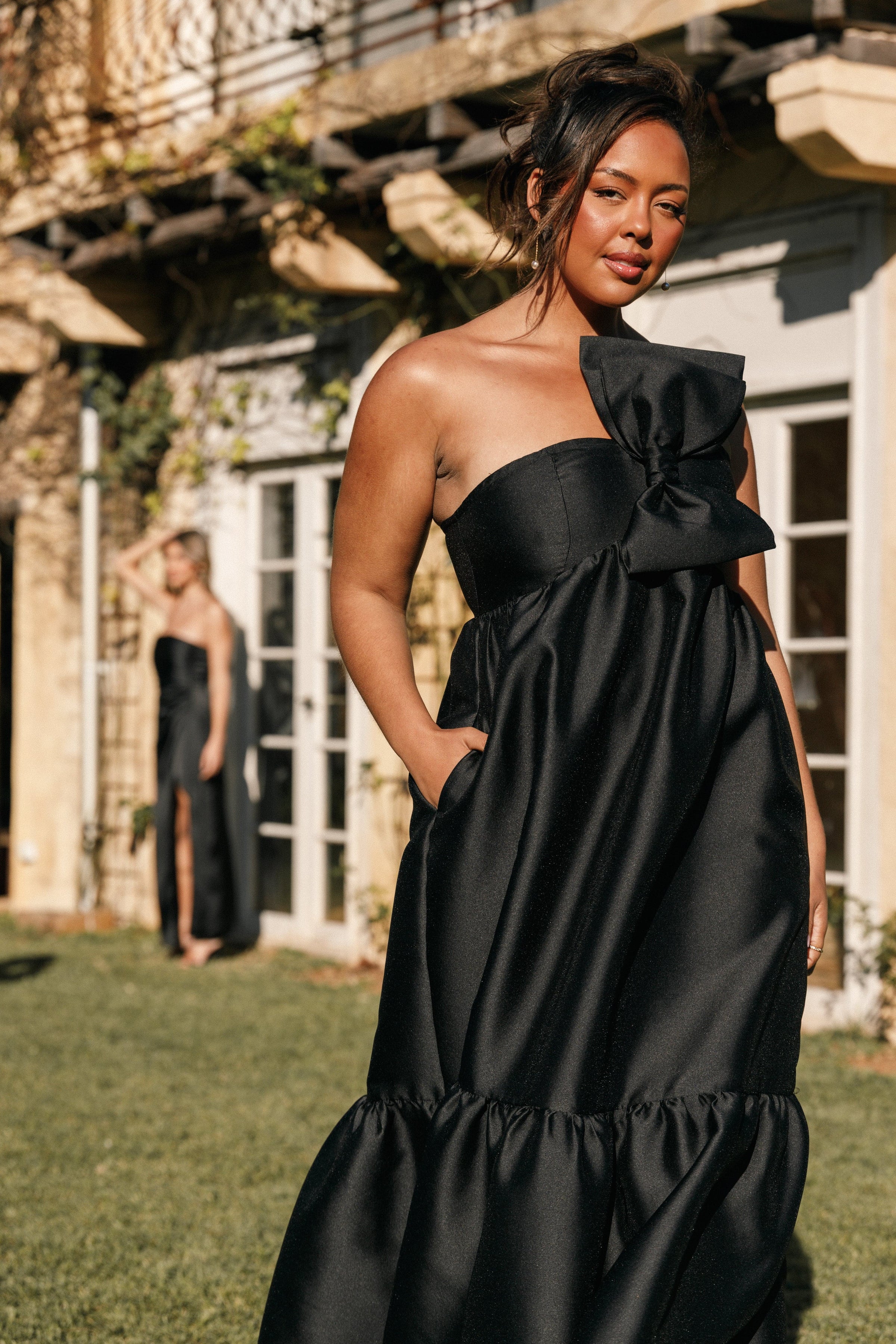 Petal and Pup Women's Betina Bow Front Maxi Dress Petal and Pup Women's Betina Bow Front Maxi Dress