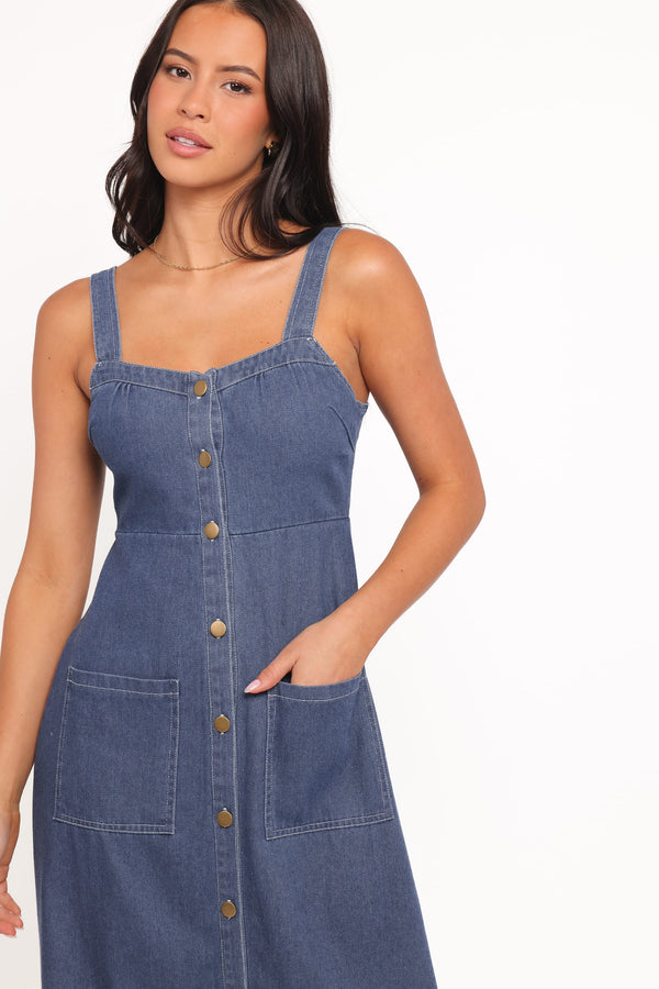 Bettie Midi Dress - Denim
