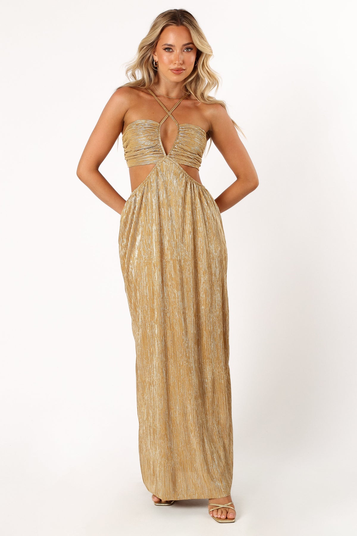 Beyz Midi Dress - Gold Beyz Midi Dress - Gold