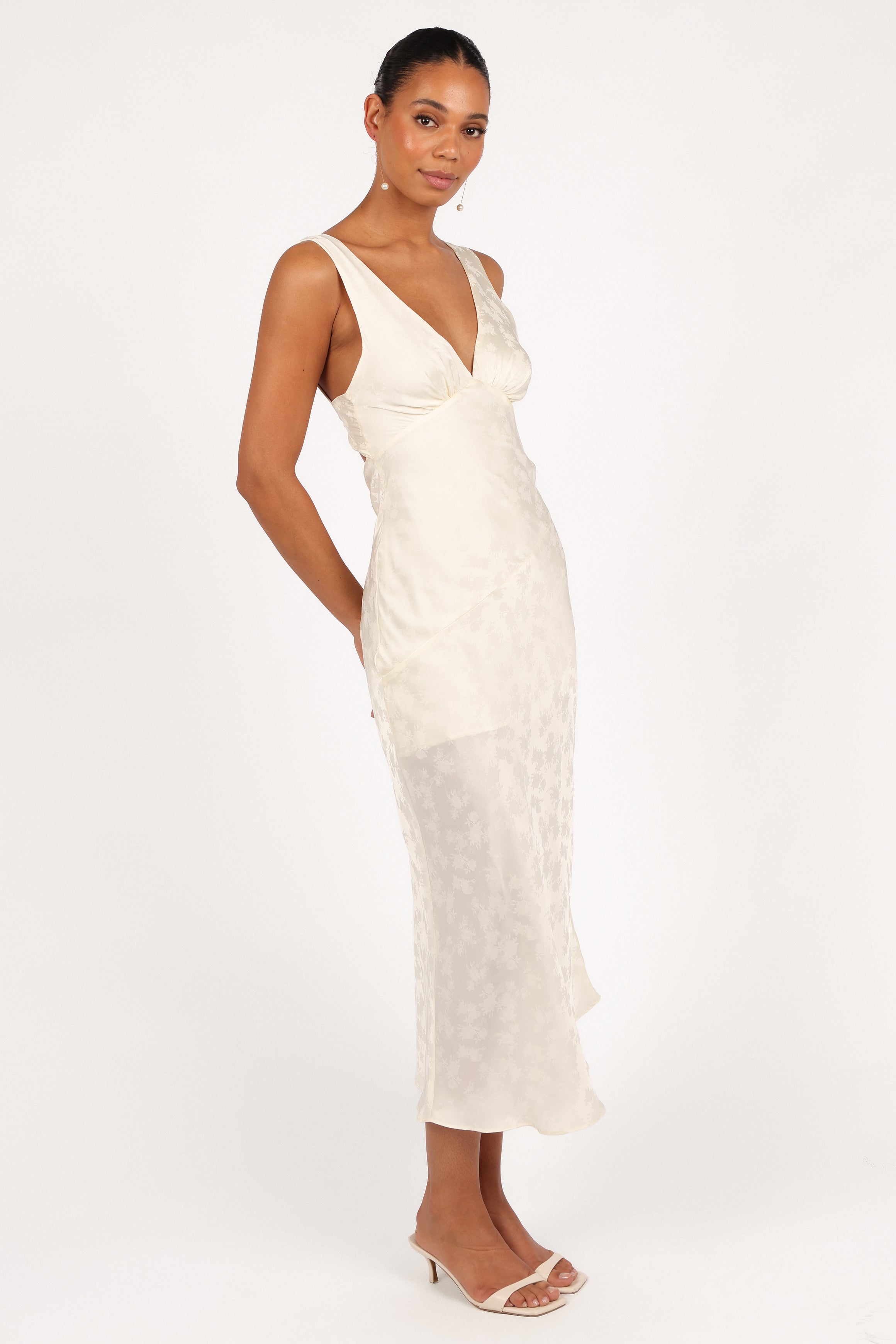 Petal and Pup USA DRESSES Billie Midi Dress - Ivory