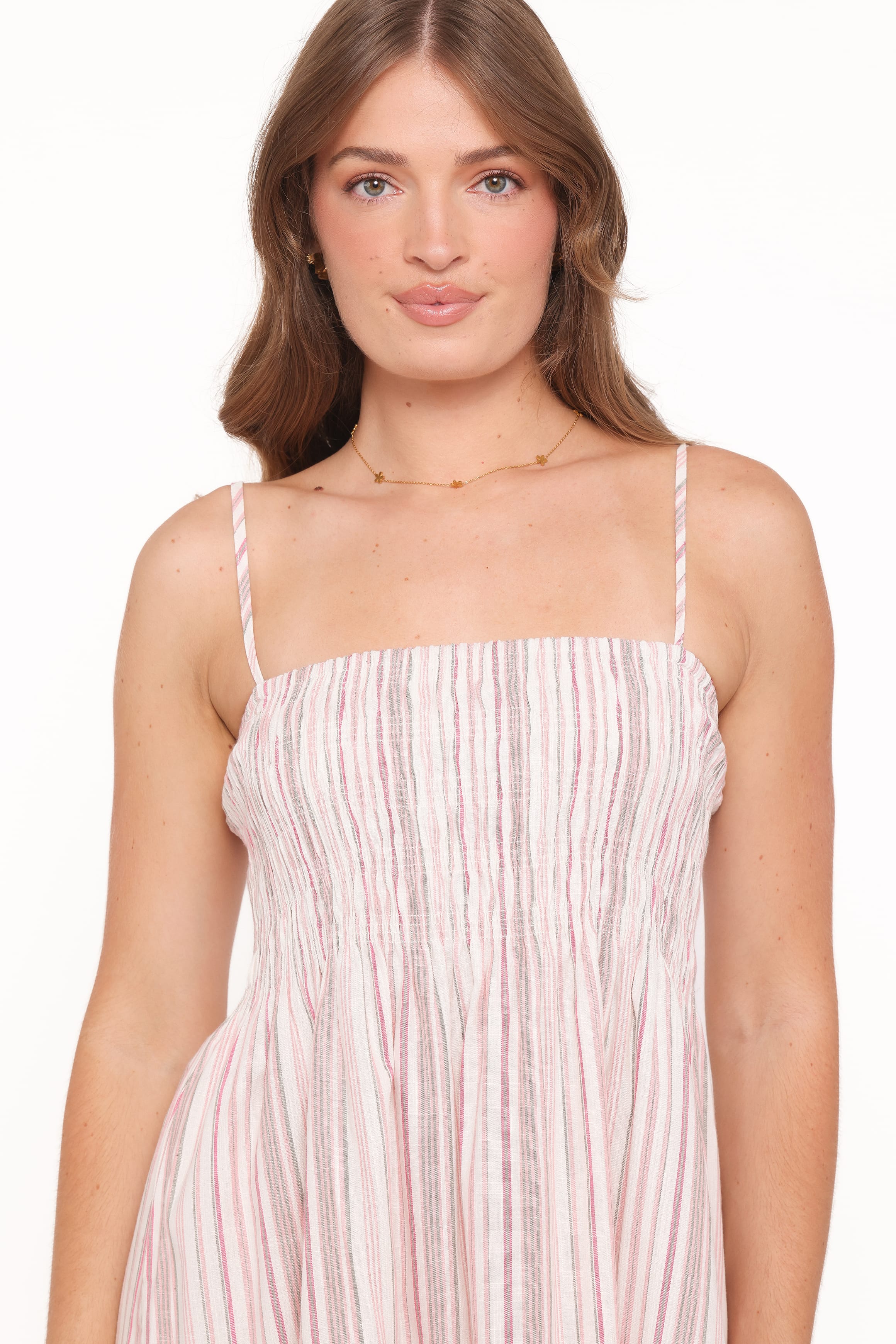 Petal and Pup USA DRESSES Bindy Maxi Dress - Pink Stripe