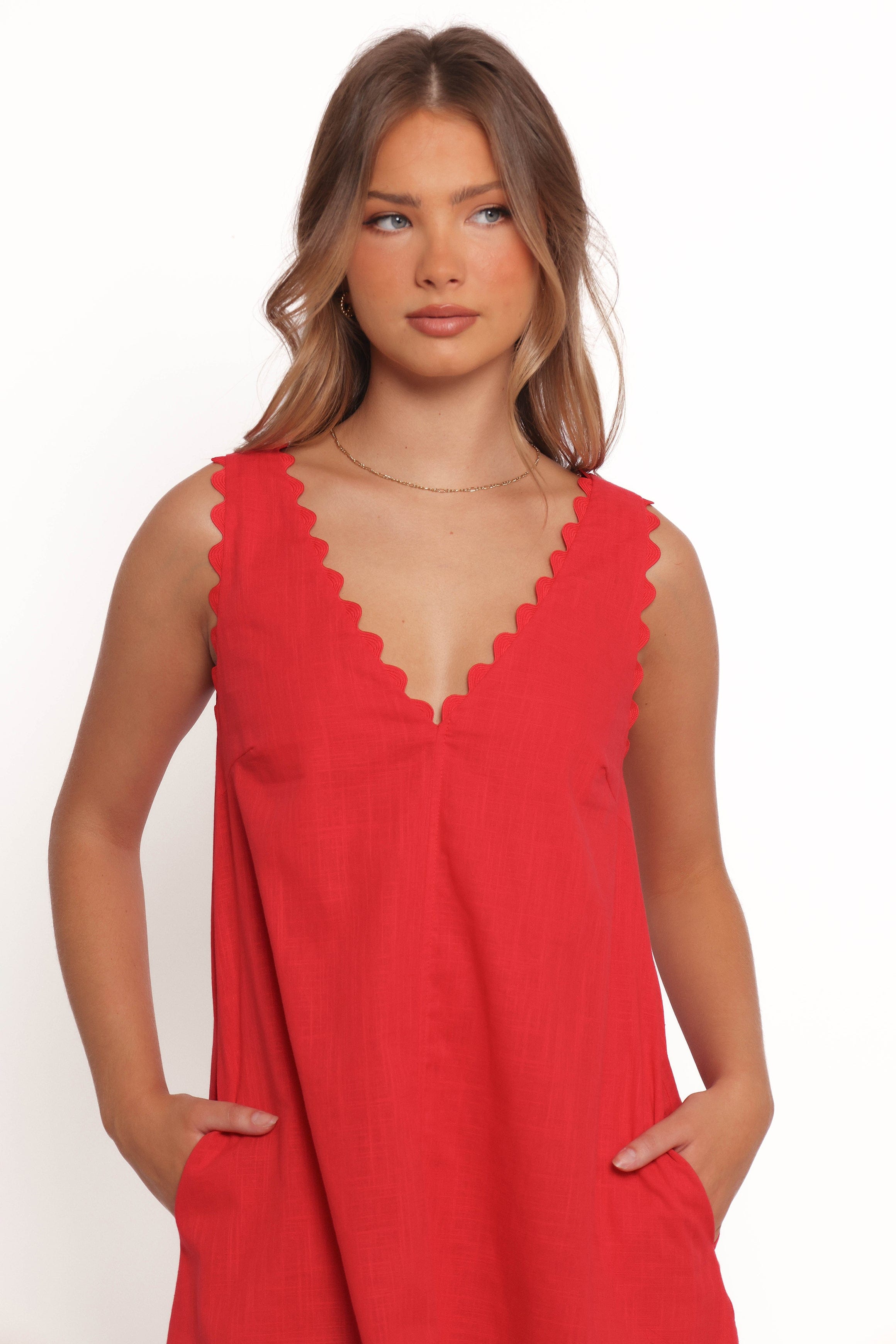 Petal and Pup USA DRESSES Blaine Mini Dress - Red