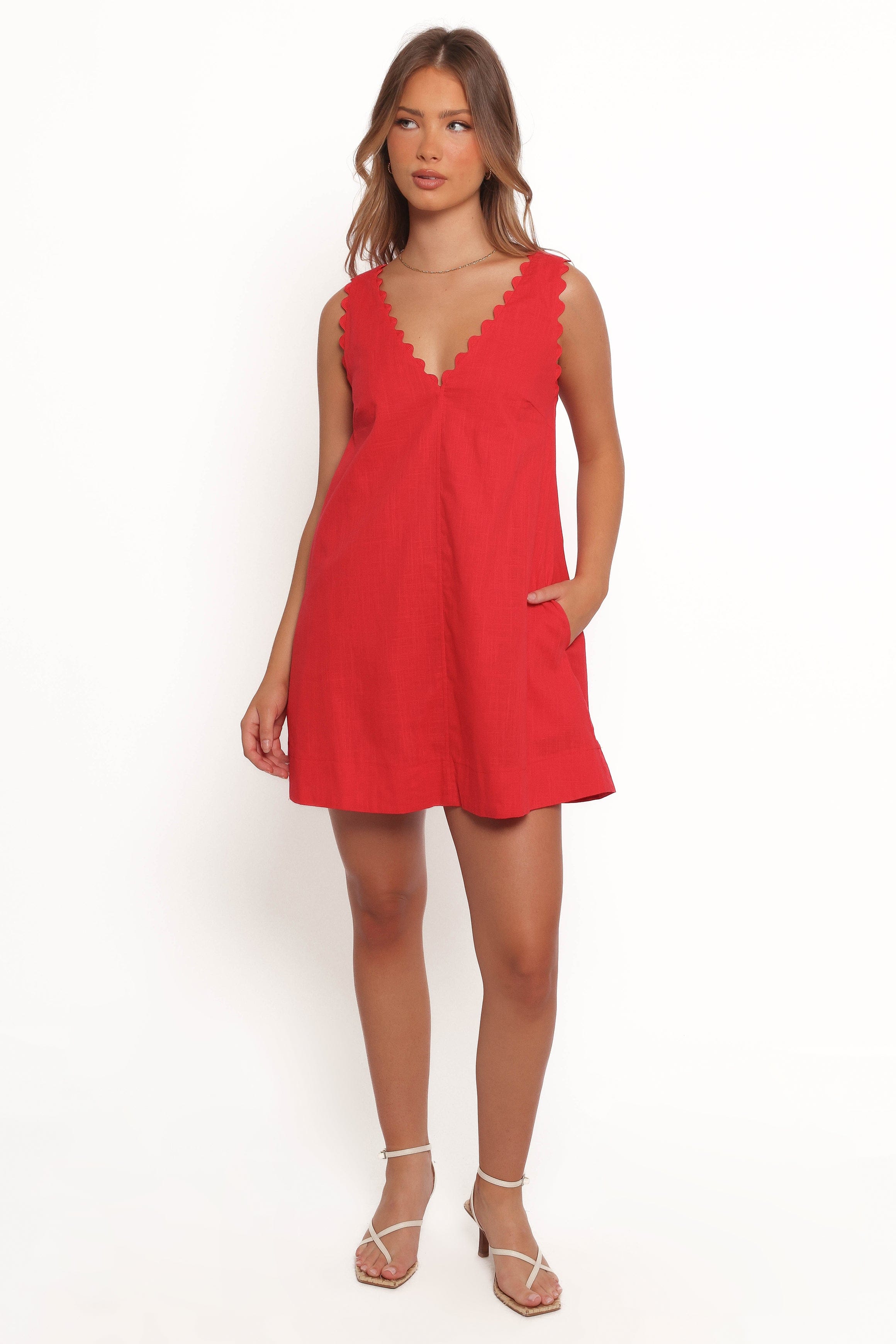 Petal and Pup USA DRESSES Blaine Mini Dress - Red