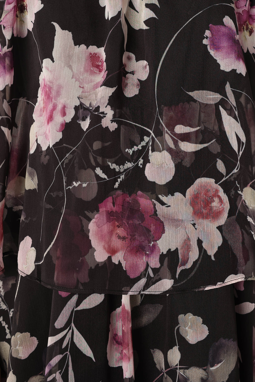 Petal and Pup USA DRESSES Bloom Strapless Maxi Dress - Black Floral