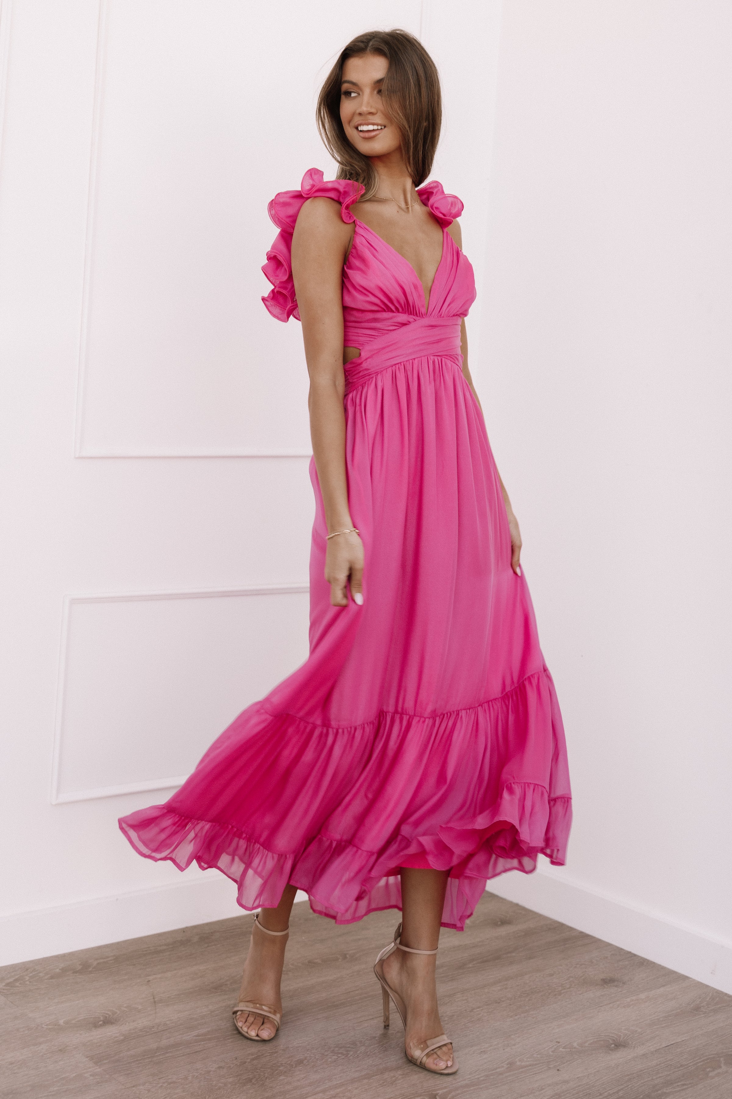 Petal and Pup USA DRESSES Bonito Midi Dress - Berry