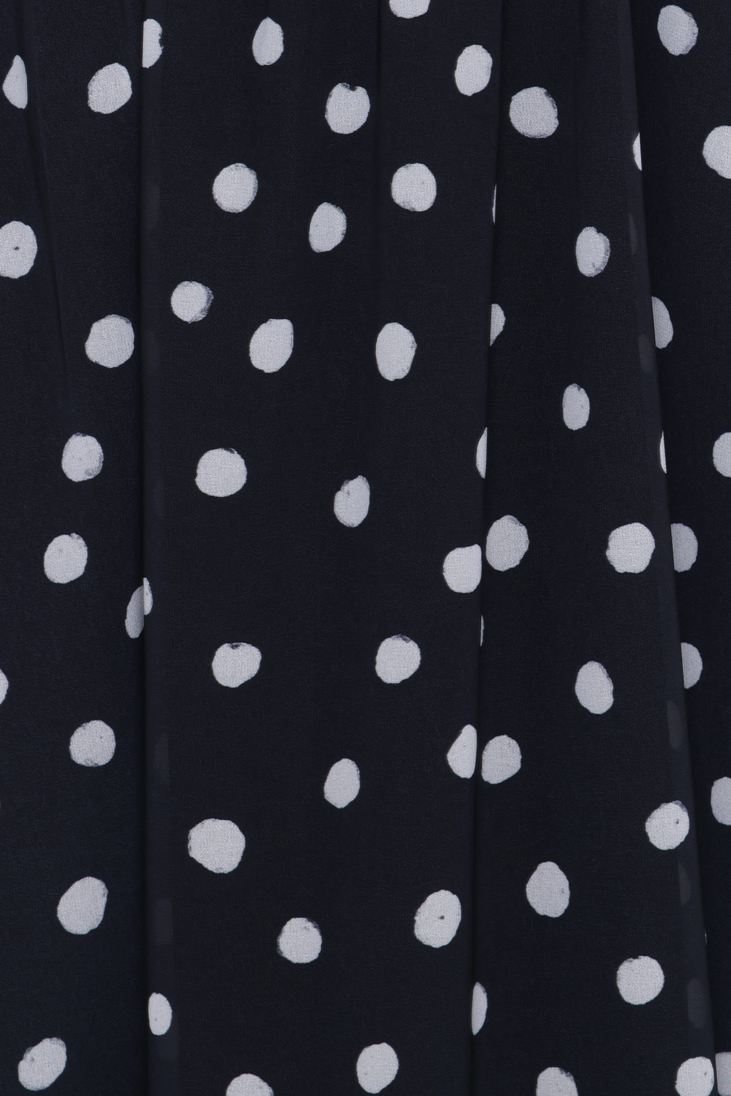Petal and Pup USA DRESSES Boston Strapless Maxi Dress - Black Polka Dot