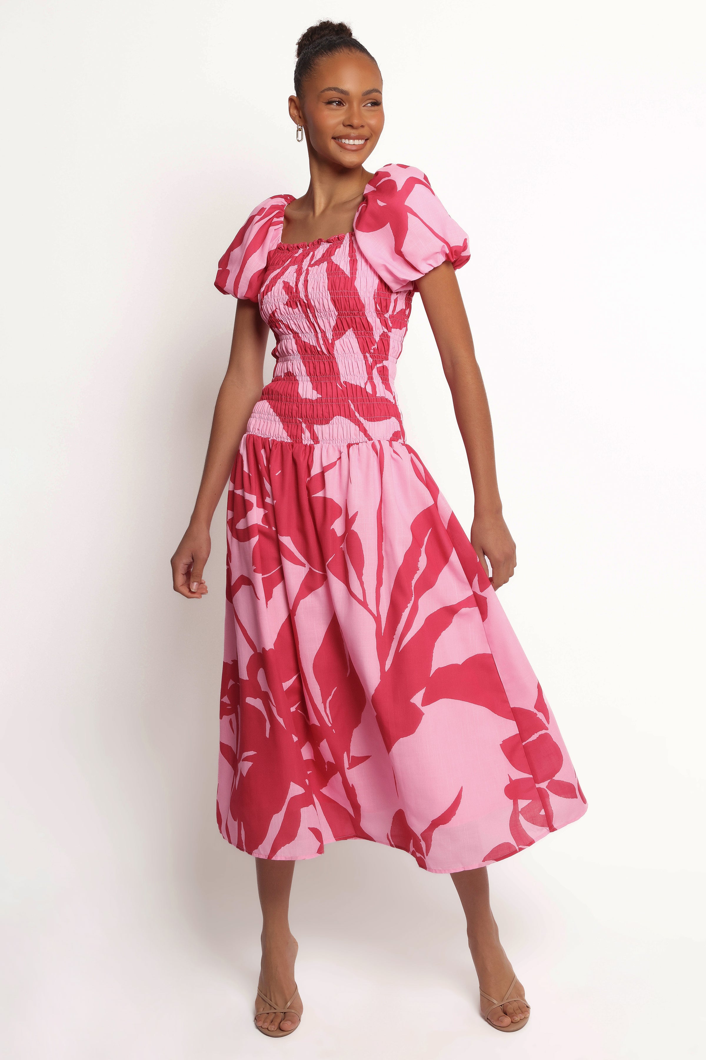 Petal and Pup USA DRESSES Bradley Maxi Dress - Pink Floral (Hold for Amazon)
