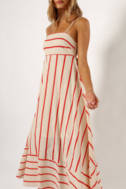 Petal and Pup USA DRESSES Brea Maxi Dress - Cream Stripe