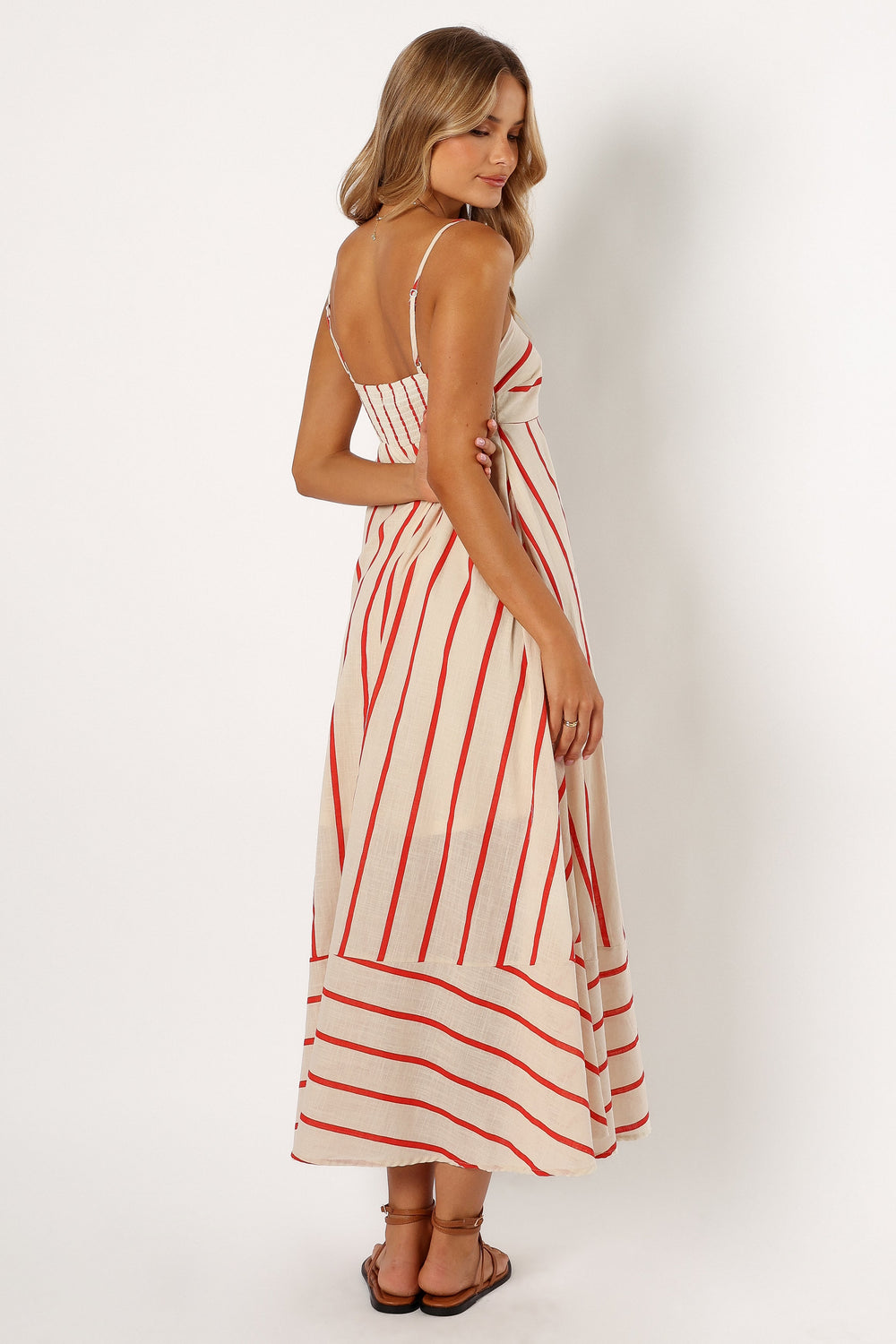 Petal and Pup USA DRESSES Brea Maxi Dress - Cream Stripe