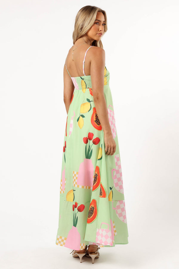 Petal and Pup USA DRESSES Brea Maxi Dress - Green Papaya