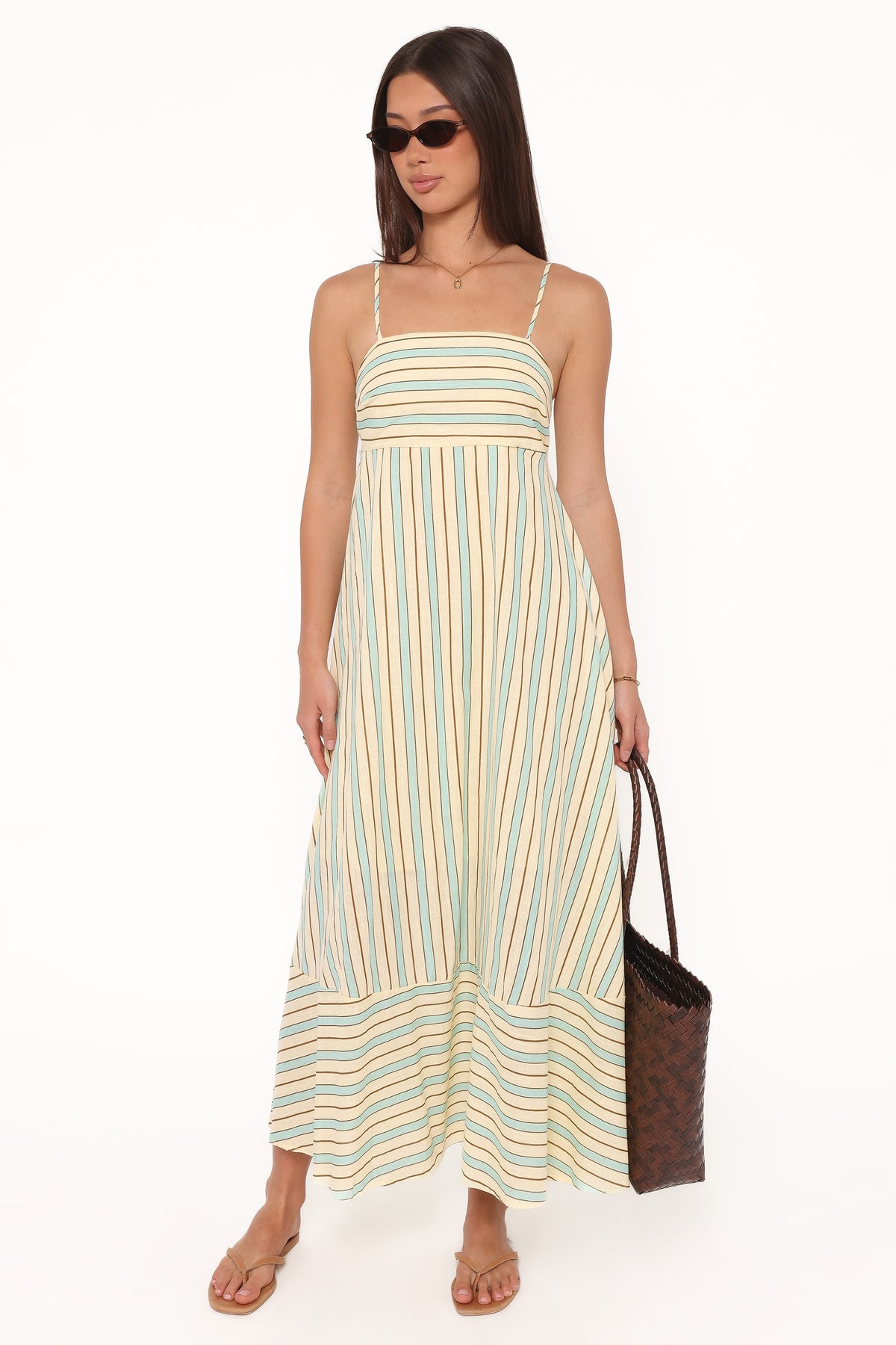 Brea Maxi Dress - Green Stripe | Petal & Pup USA Brea Maxi Dress - Green Stripe | Petal & Pup USA