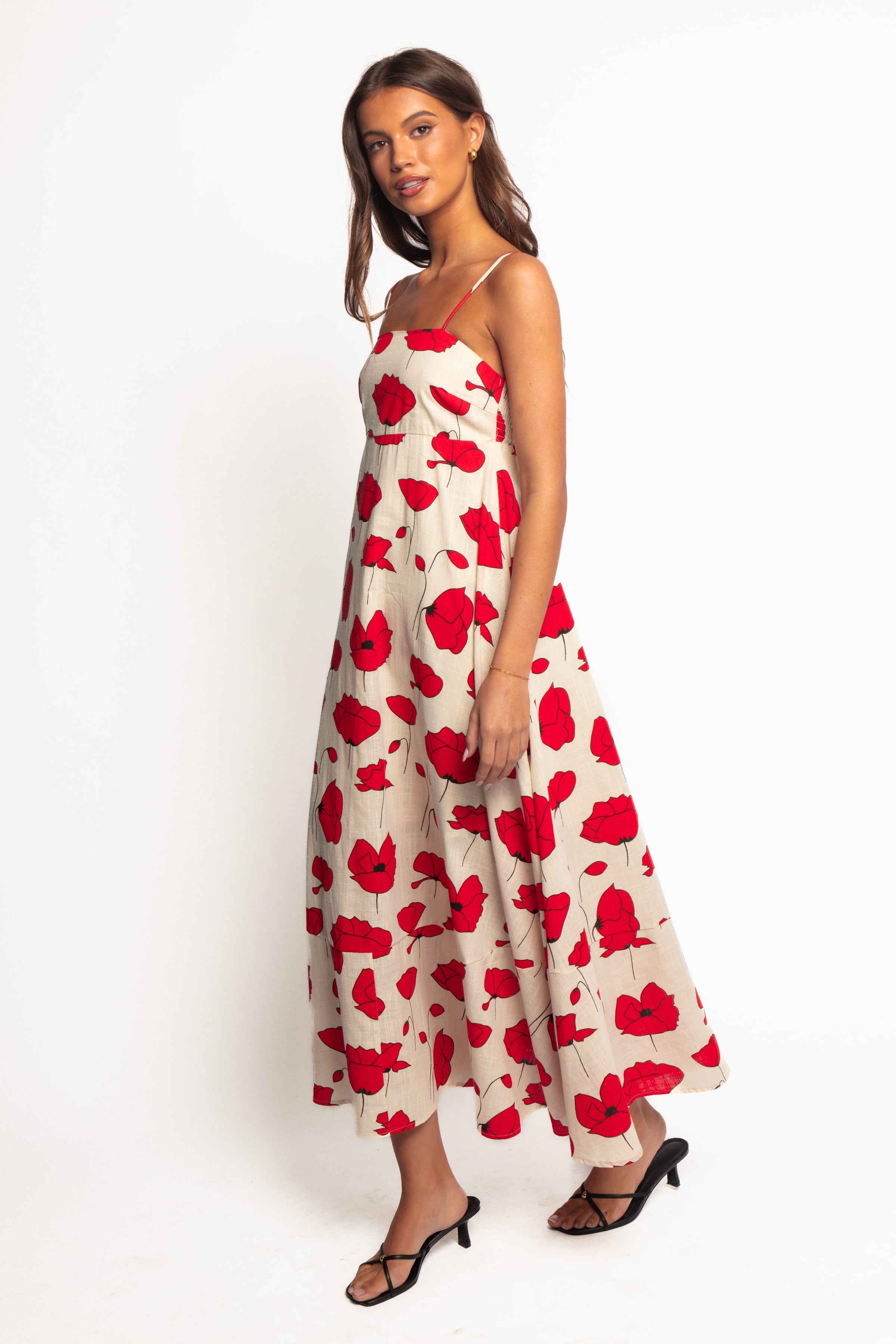 Petal and Pup USA DRESSES Brea Maxi Dress - Poppy (Hold for Amazon)