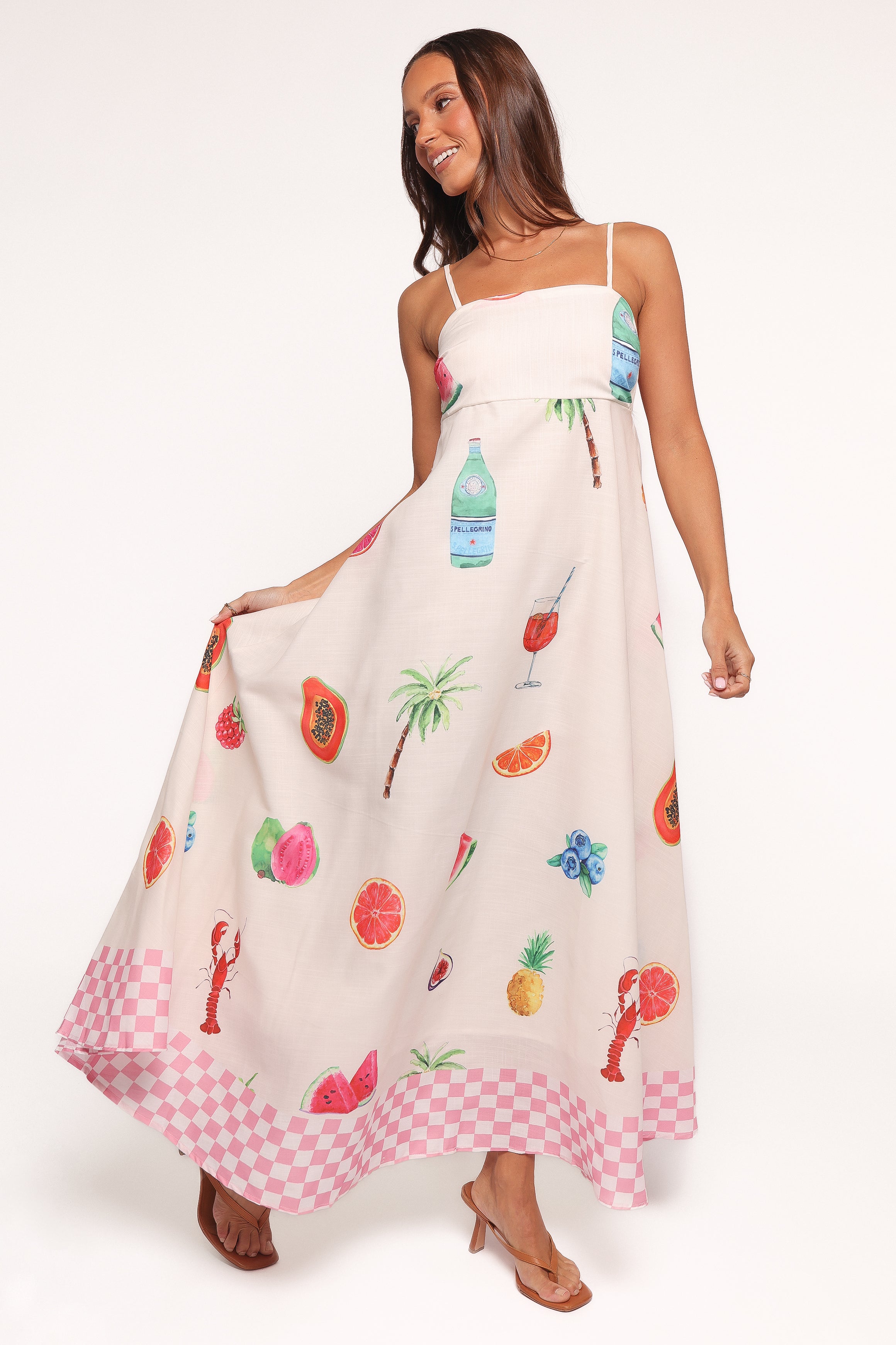 Petal and Pup USA DRESSES Brea Maxi Dress - Tutti Fruitti (Hold for Amazon)