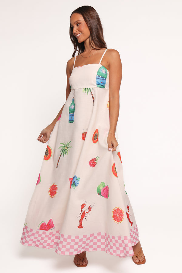 Petal and Pup USA DRESSES Brea Maxi Dress - Tutti Fruitti (Hold for Amazon)
