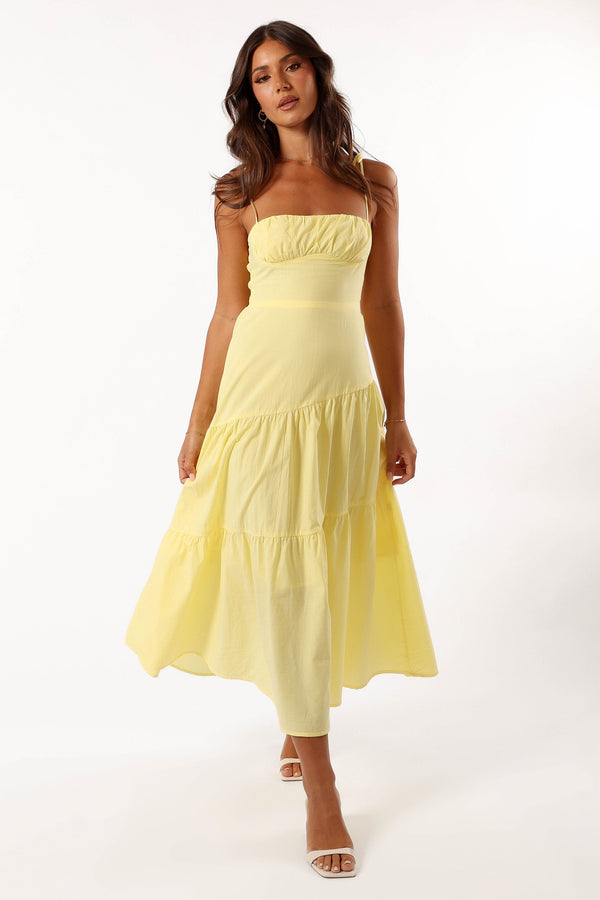 Petal and Pup USA DRESSES Brexley Maxi Dress - Lemon