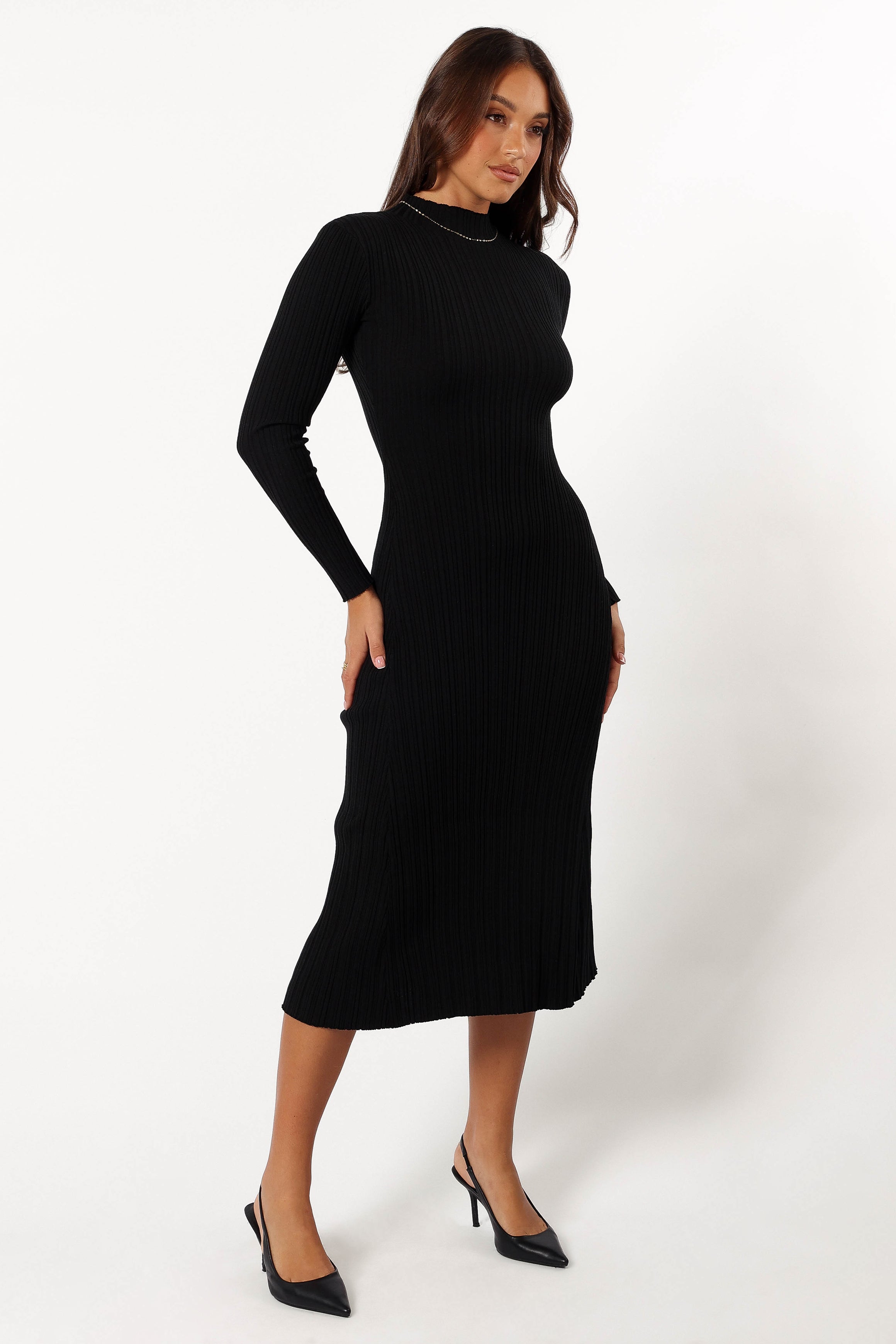 Petal and Pup USA DRESSES Briar Long Sleeve Dress - Black