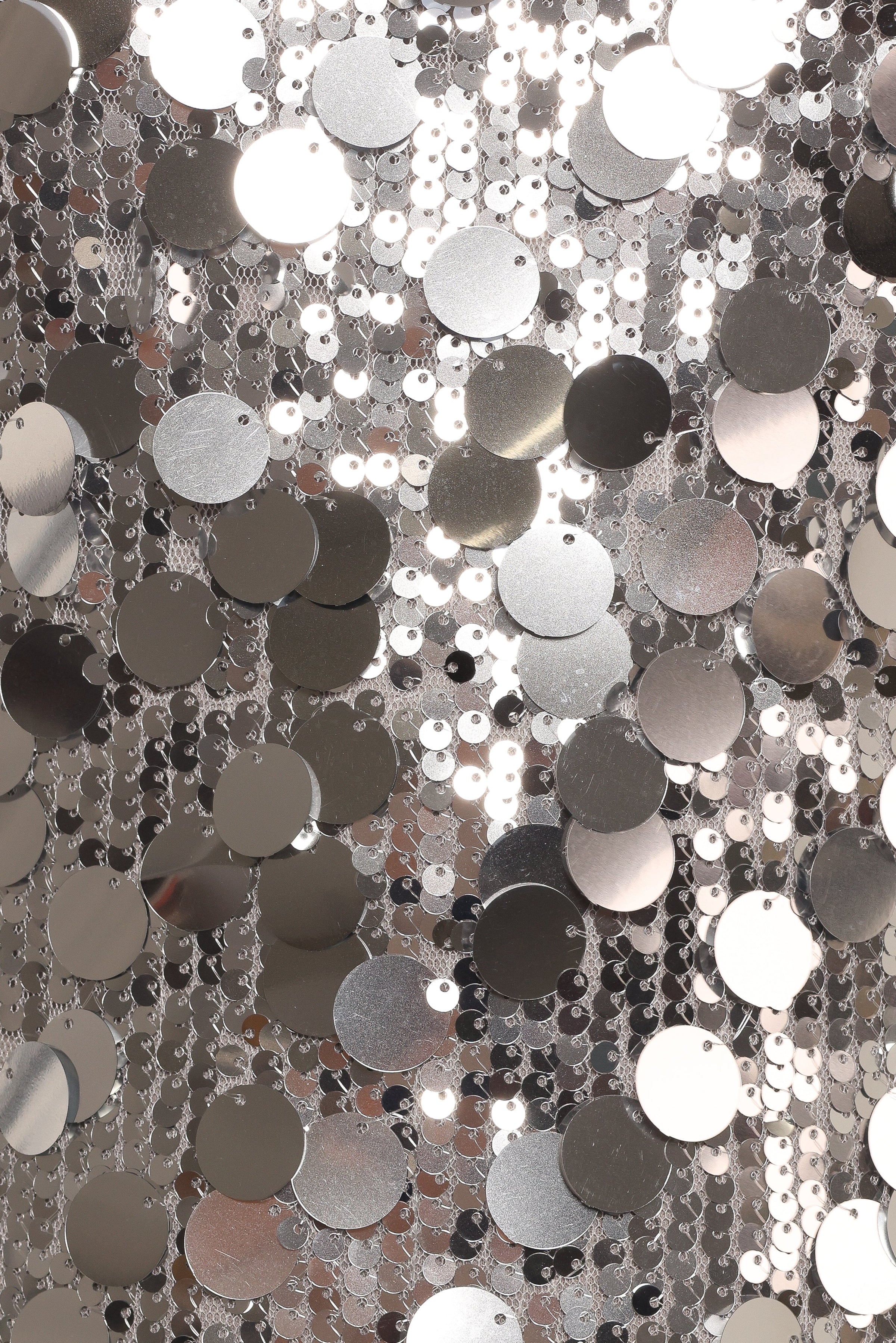 Petal and Pup USA DRESSES Brielle Sparkly Midi Dress - Silver