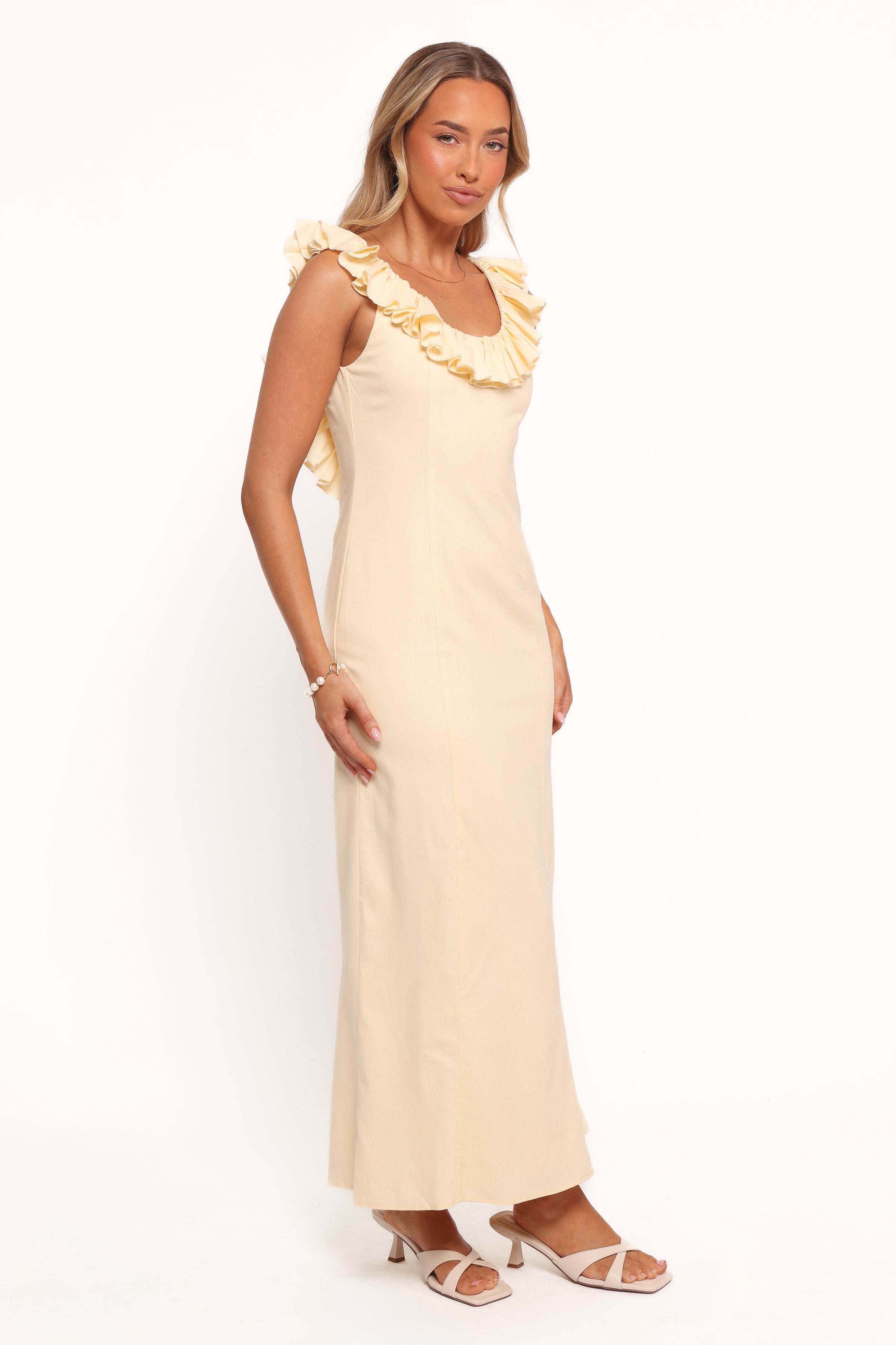 Petal and Pup USA DRESSES Brienne Maxi Dress - Butter Yellow (Hold for Amazon)