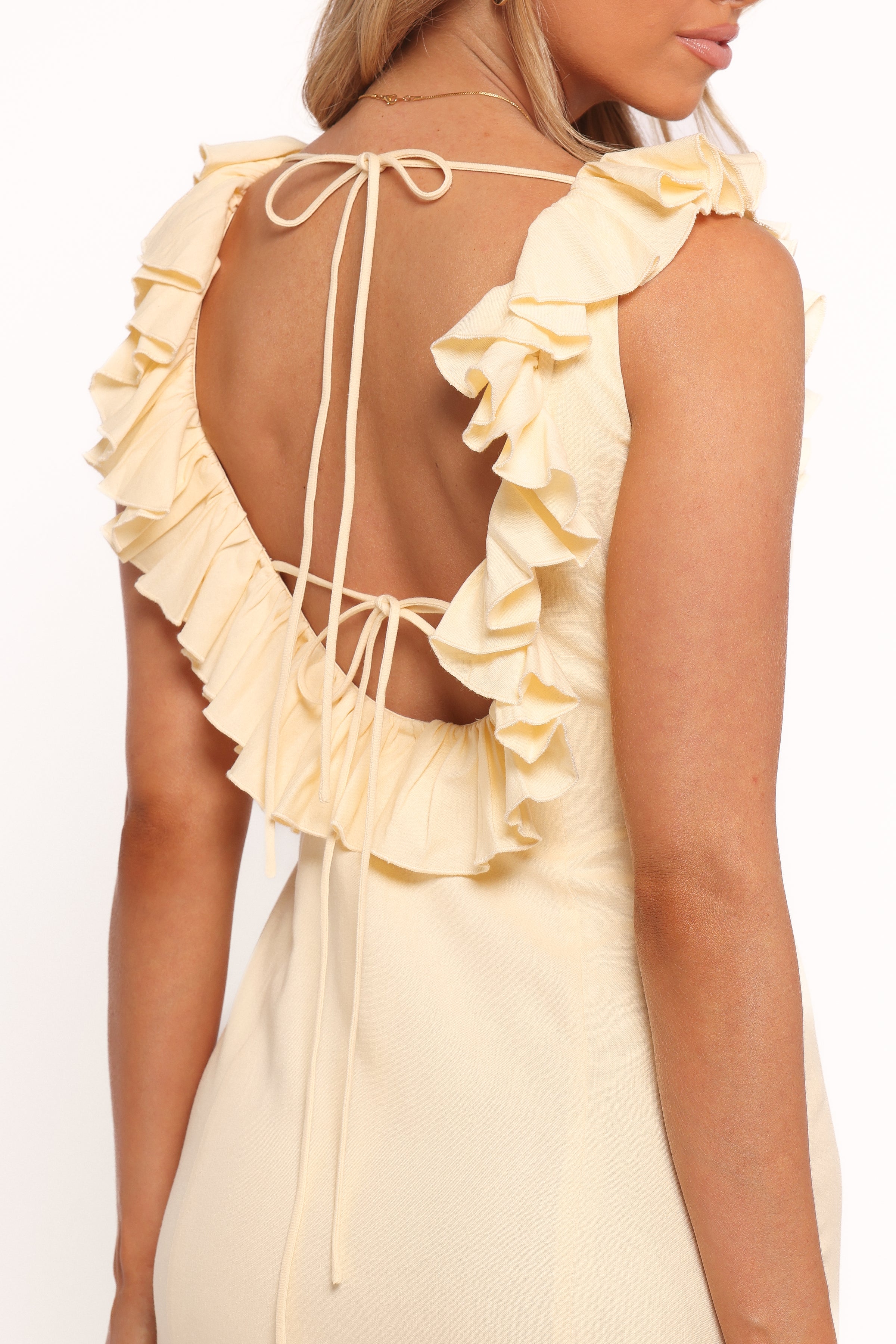 Petal and Pup USA DRESSES Brienne Maxi Dress - Butter Yellow (Hold for Amazon)