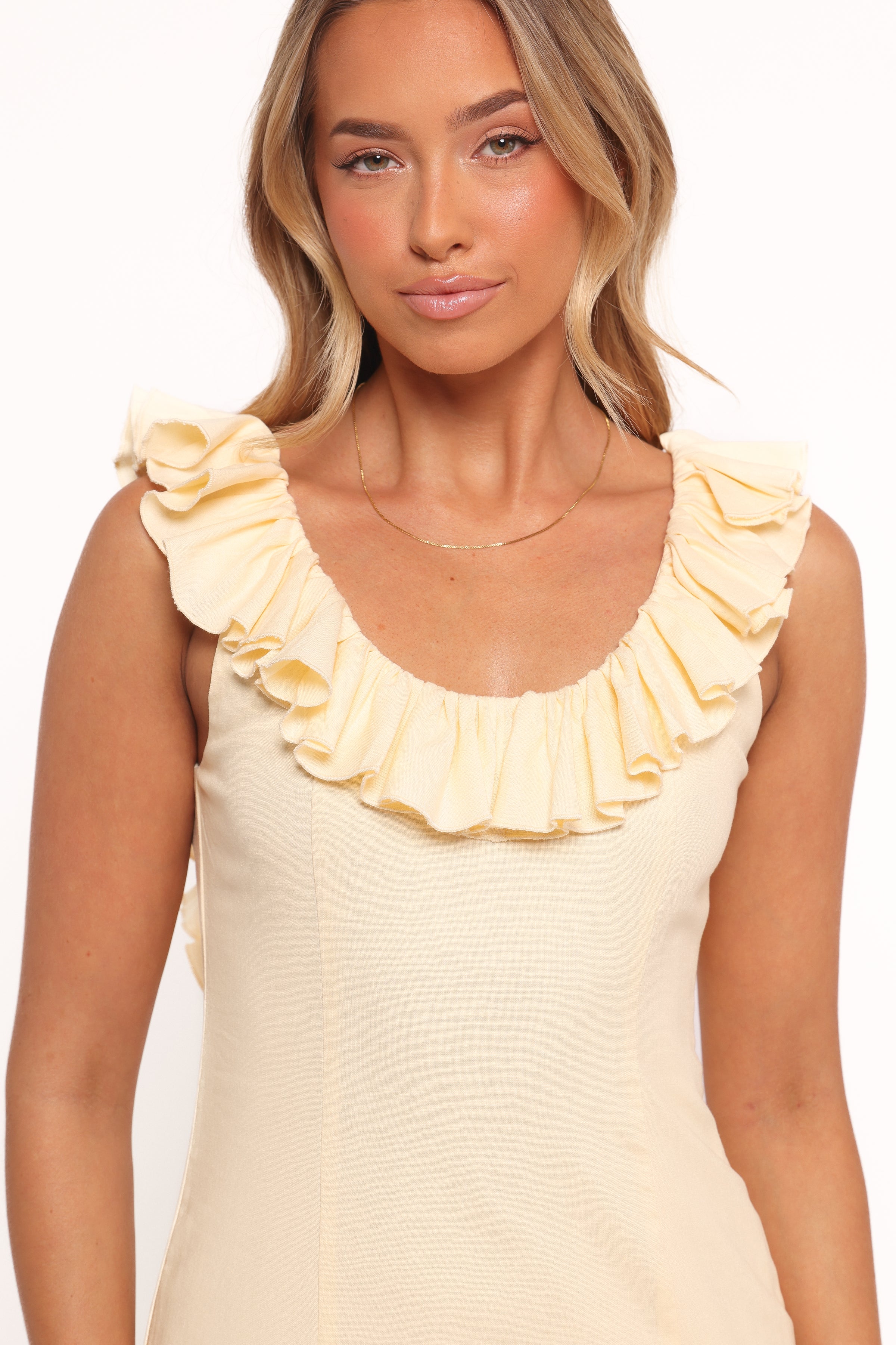 Petal and Pup USA DRESSES Brienne Maxi Dress - Butter Yellow (Hold for Amazon)