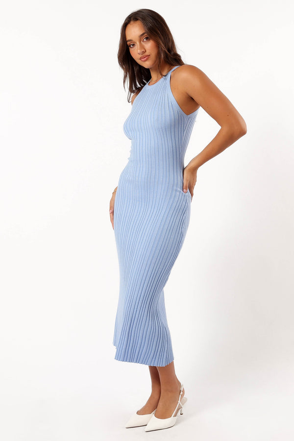 Petal and Pup USA DRESSES Brighton Maxi Dress - Dusty Blue