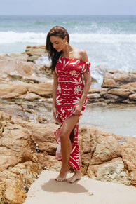 Petal and Pup USA DRESSES Brigid Midi Dress - Sunburst