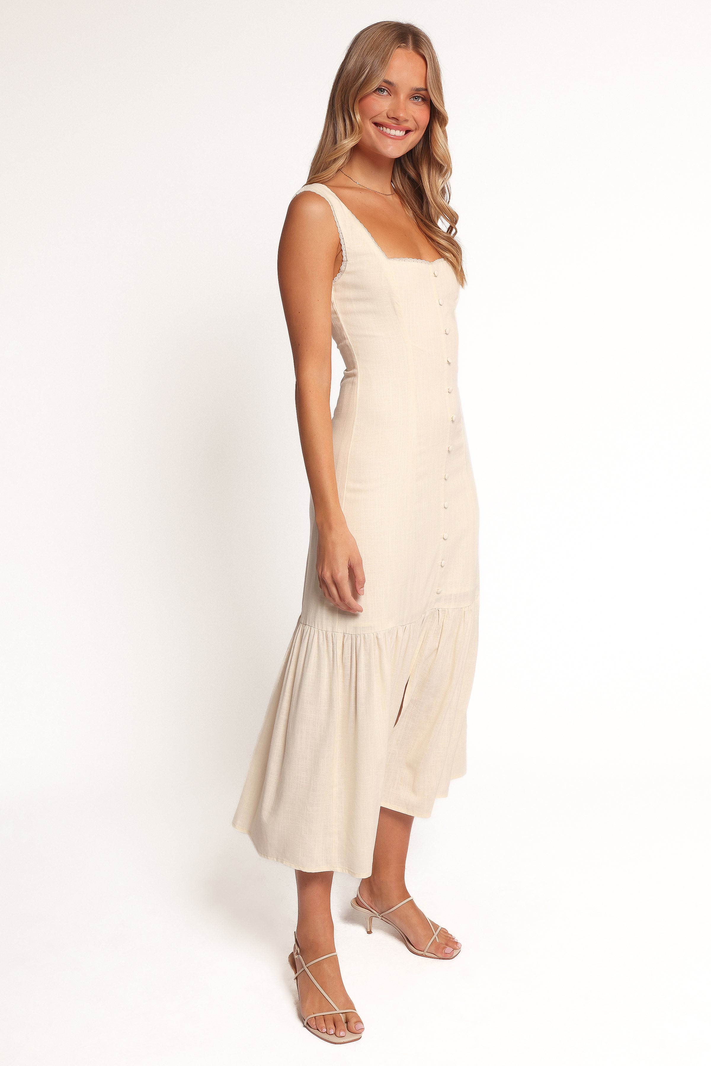 Petal and Pup USA DRESSES Brisa Maxi Dress - Cream