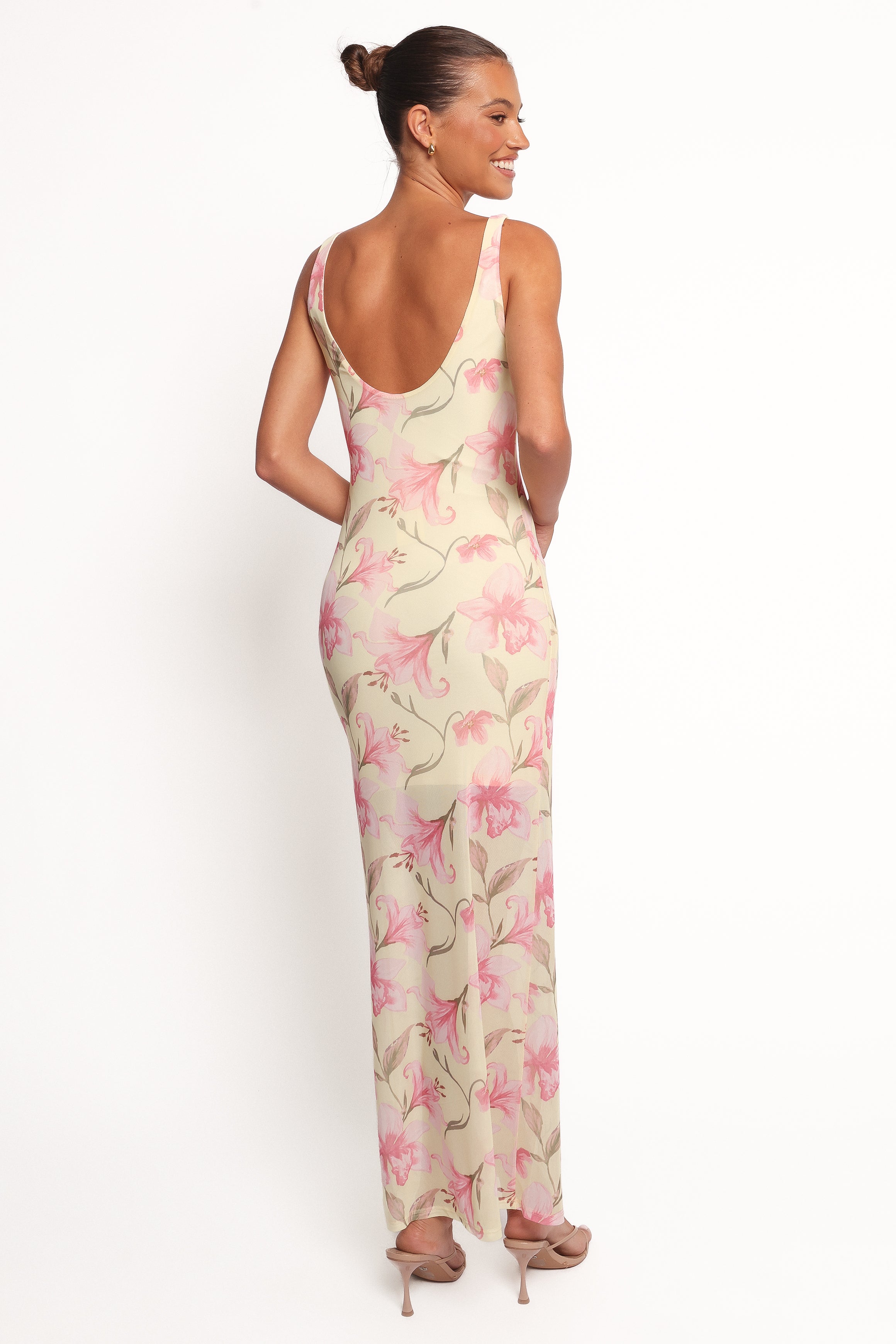 Petal and Pup USA DRESSES Brissa Maxi Dress - Yellow Floral