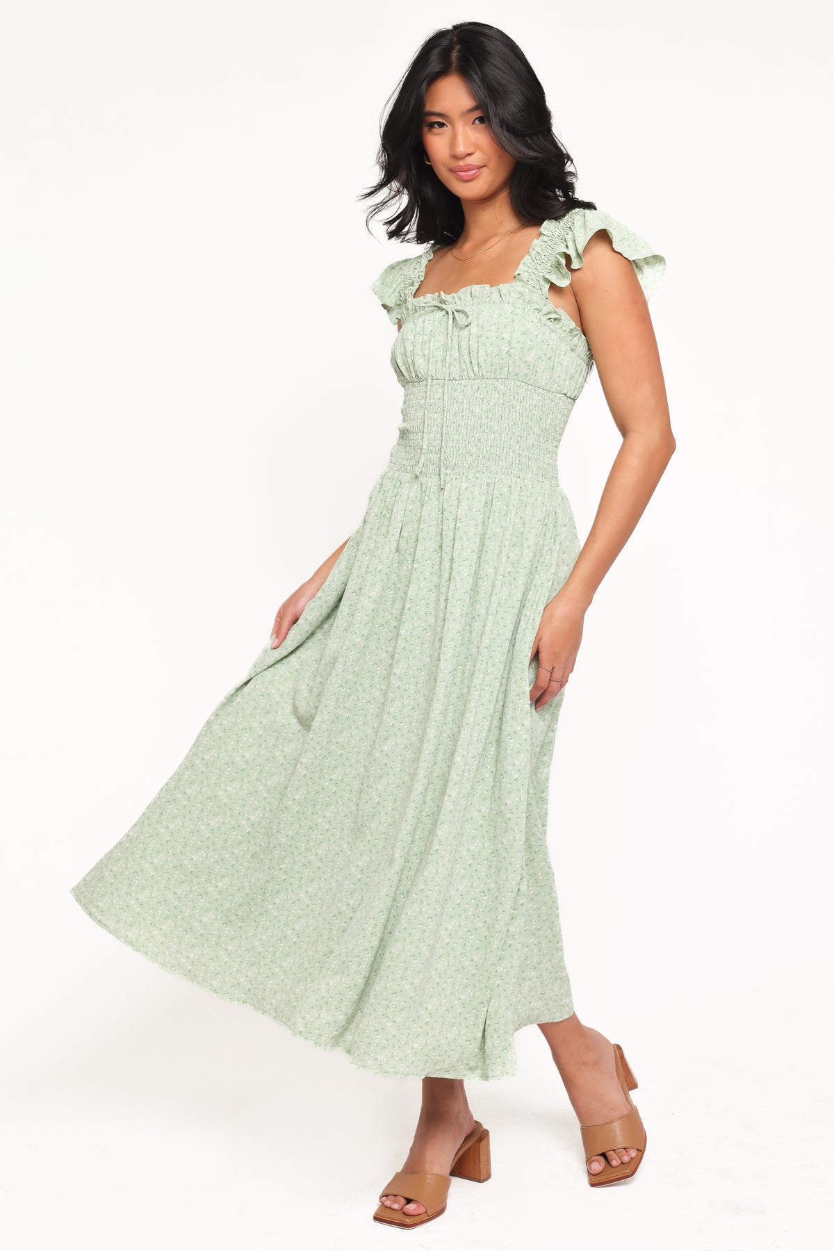 vampire's wife green dress Cooling Built-In Shapewear Midi Tube Dress | Slimming
