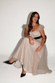 Petal and Pup USA DRESSES Bryn Midi Dress - Nude