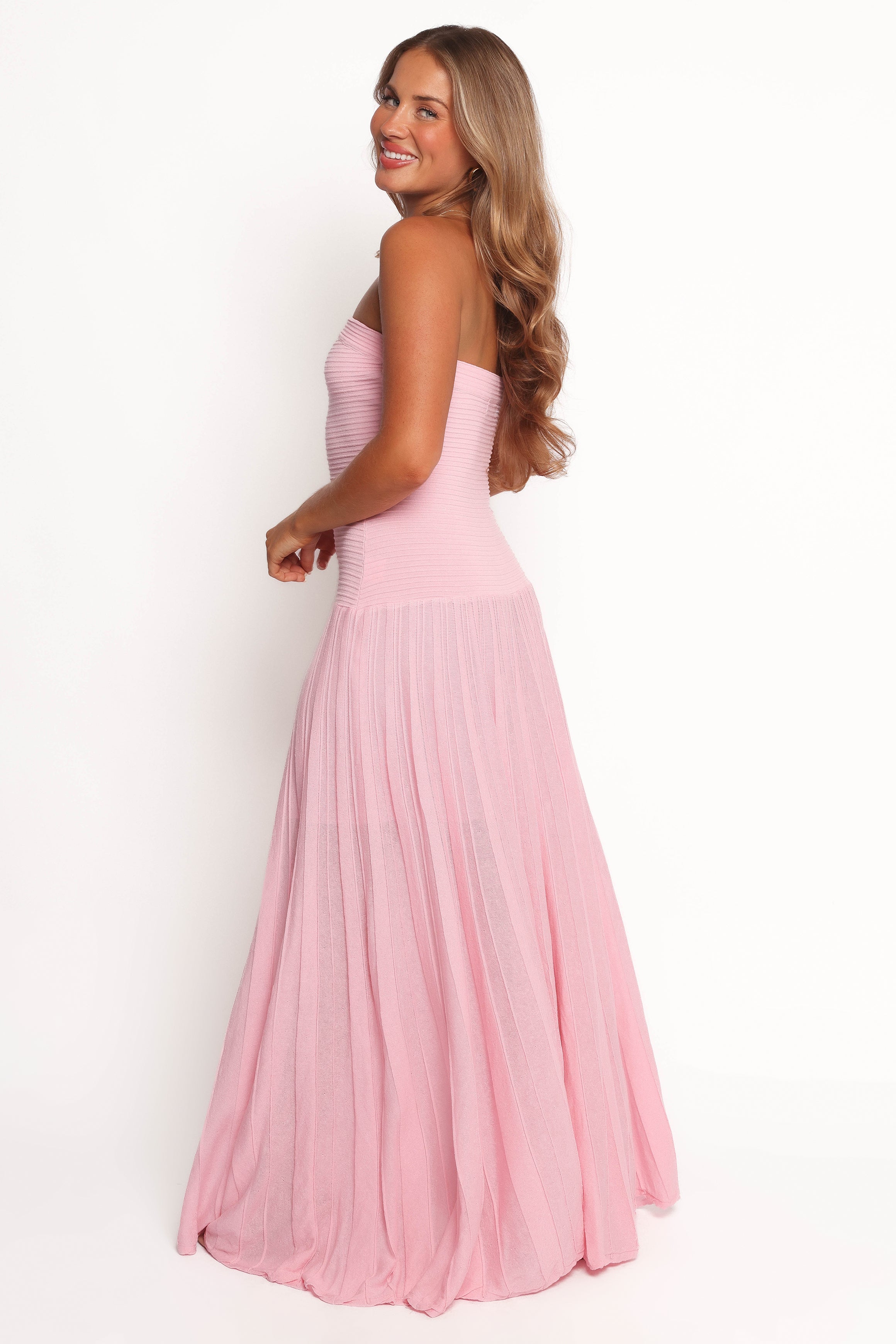 Petal and Pup USA DRESSES Cadenza Strapless Maxi Dress - Pink
