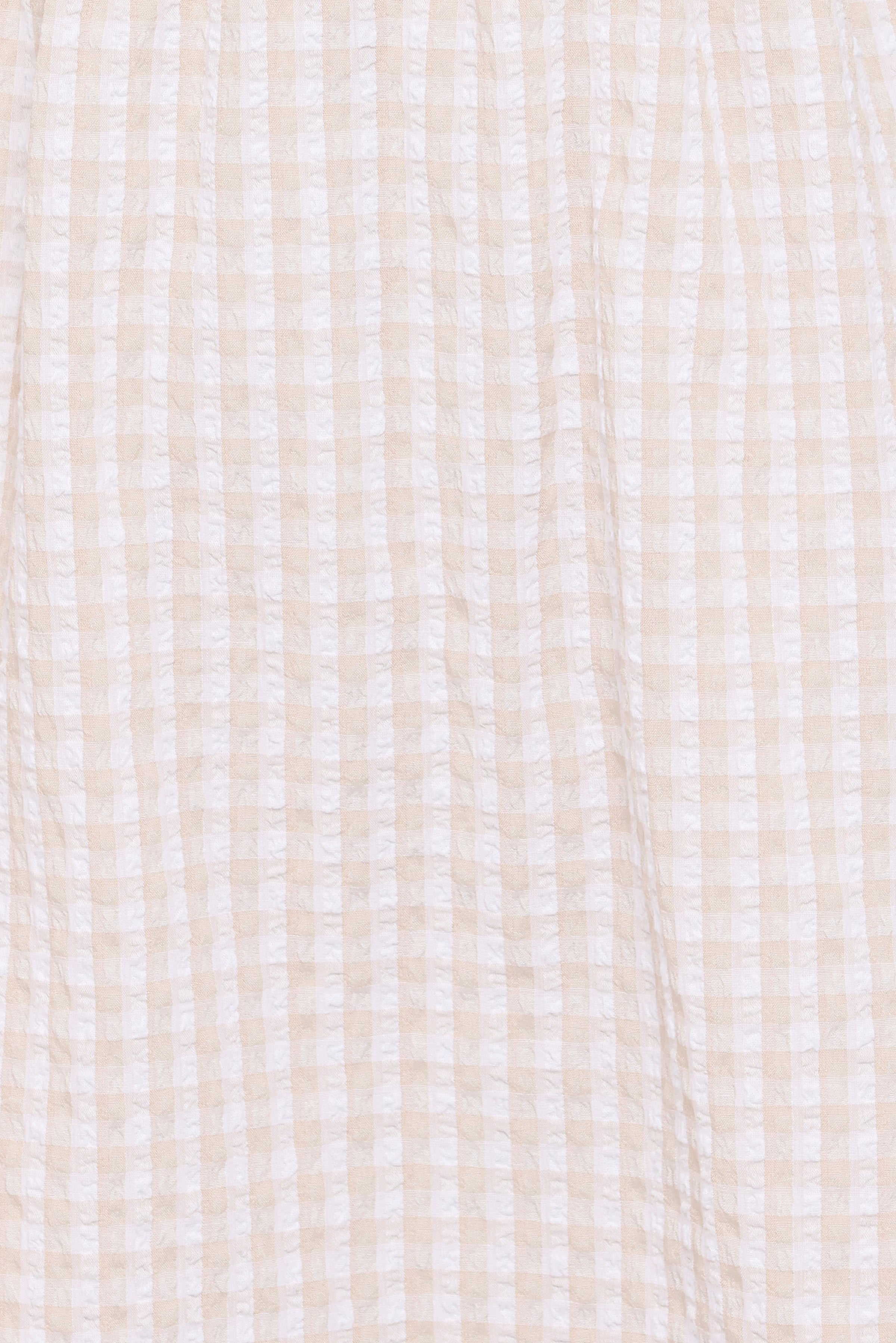 Petal and Pup USA DRESSES Cadhla Mini Dress - Beige Gingham
