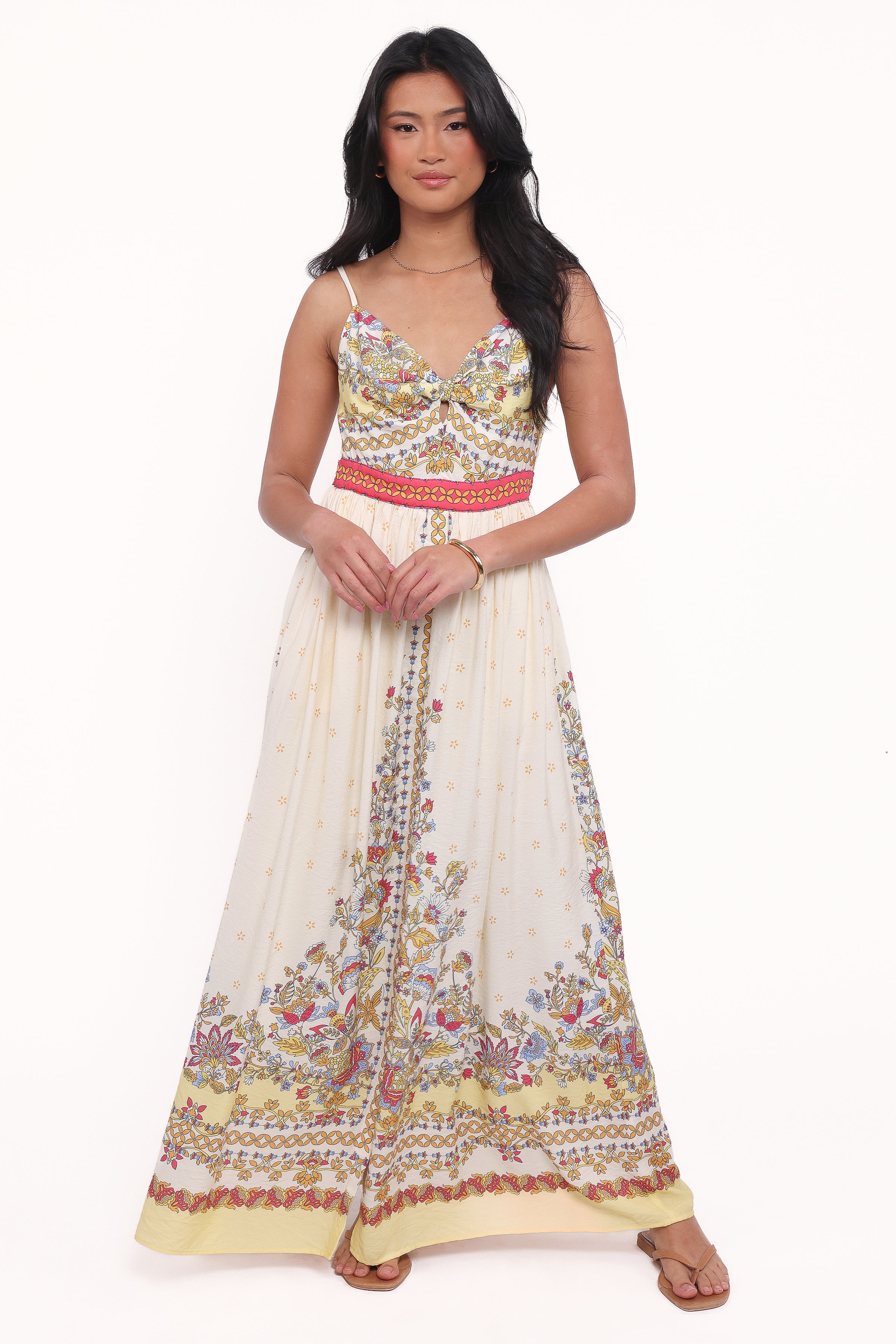 Petal and Pup USA DRESSES Caelia Maxi Dress - Yellow Multi (Hold for Amazon)
