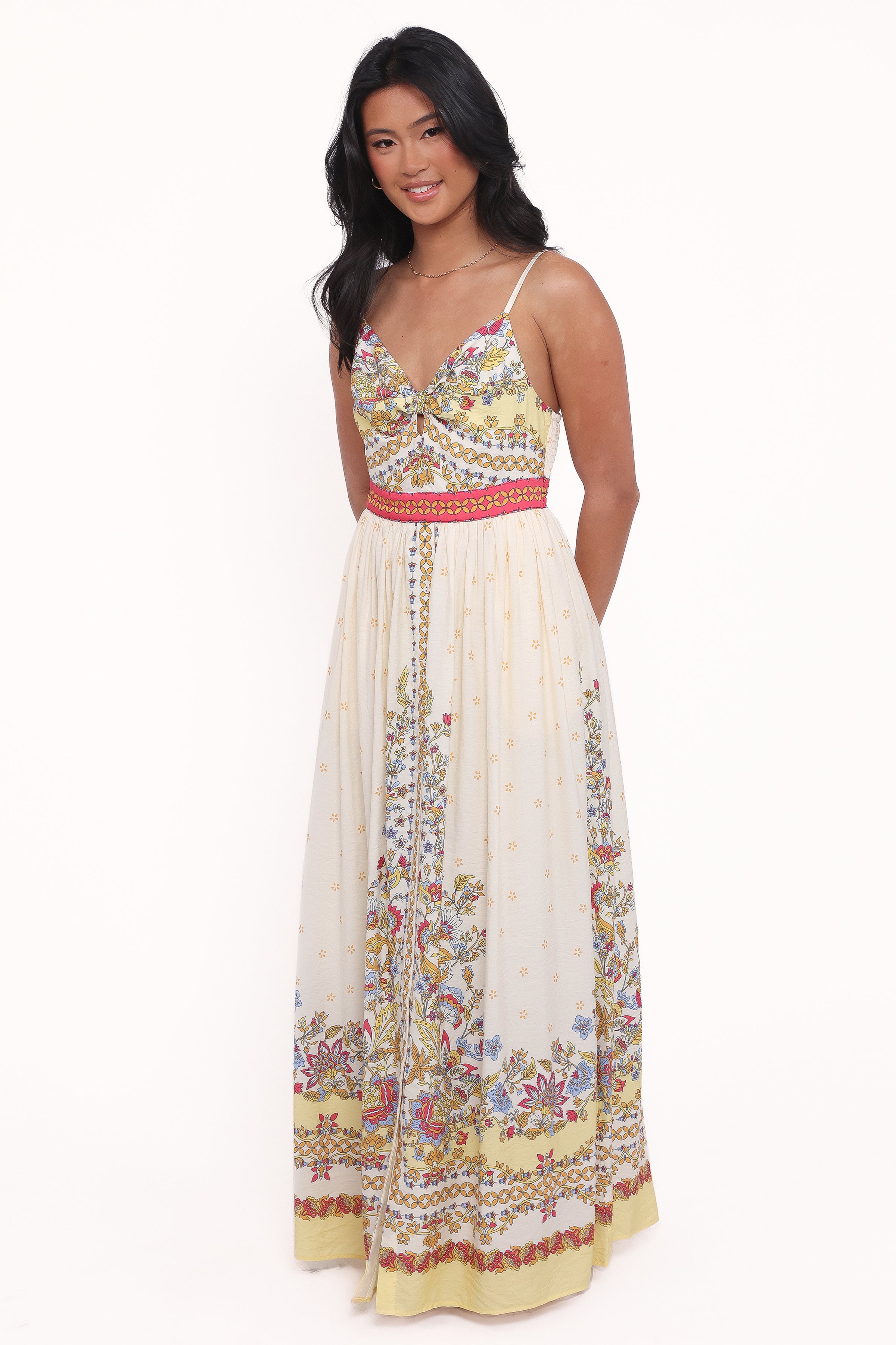 Petal and Pup USA DRESSES Caelia Maxi Dress - Yellow Multi (Hold for Amazon)