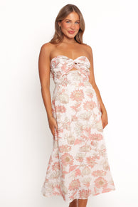 Petal and Pup USA DRESSES Calantha Maxi Dress - Pink Floral