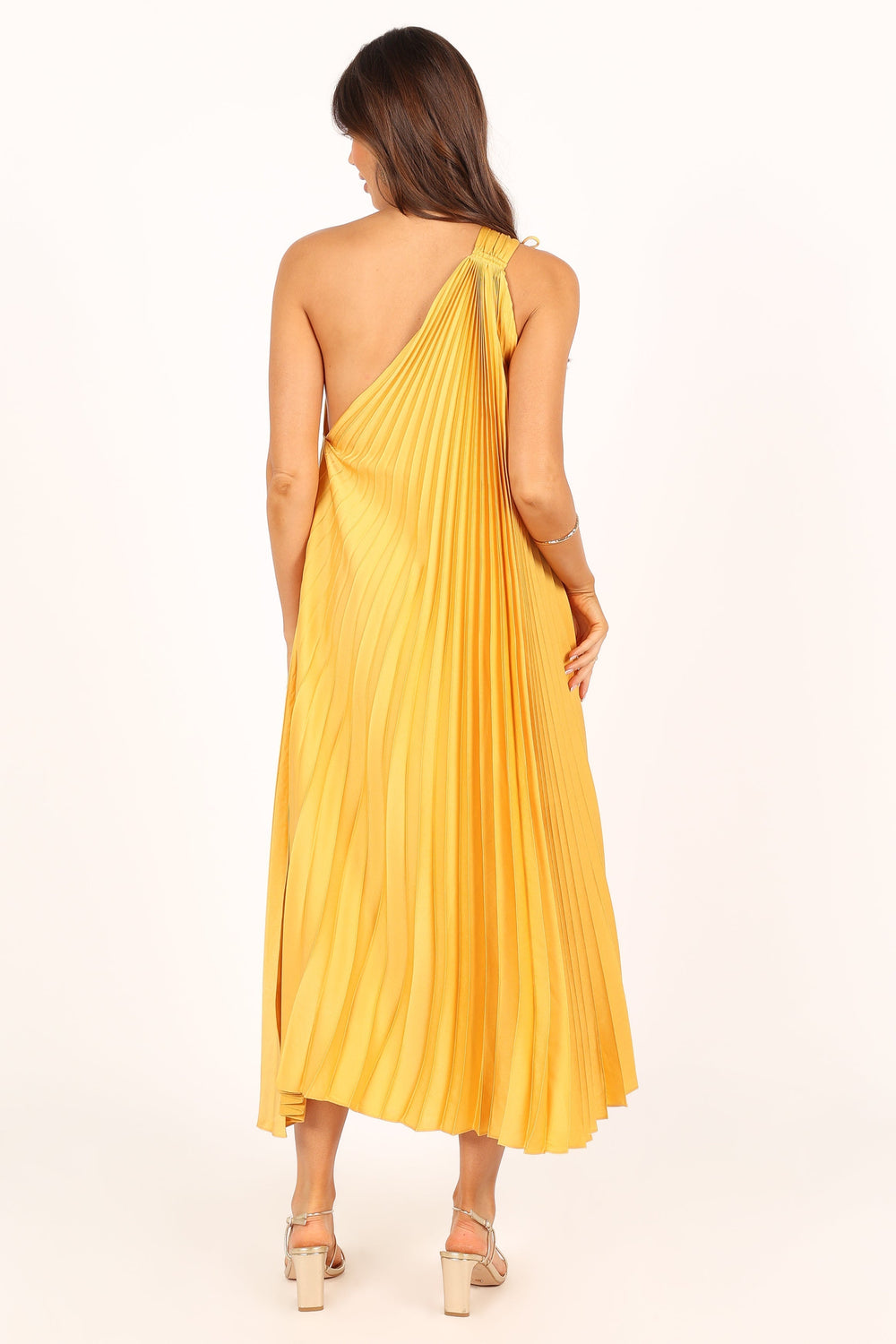 Petal and Pup USA DRESSES Cali One Shoulder Maxi Dress - Saffron