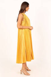 Petal and Pup USA DRESSES Cali One Shoulder Maxi Dress - Saffron