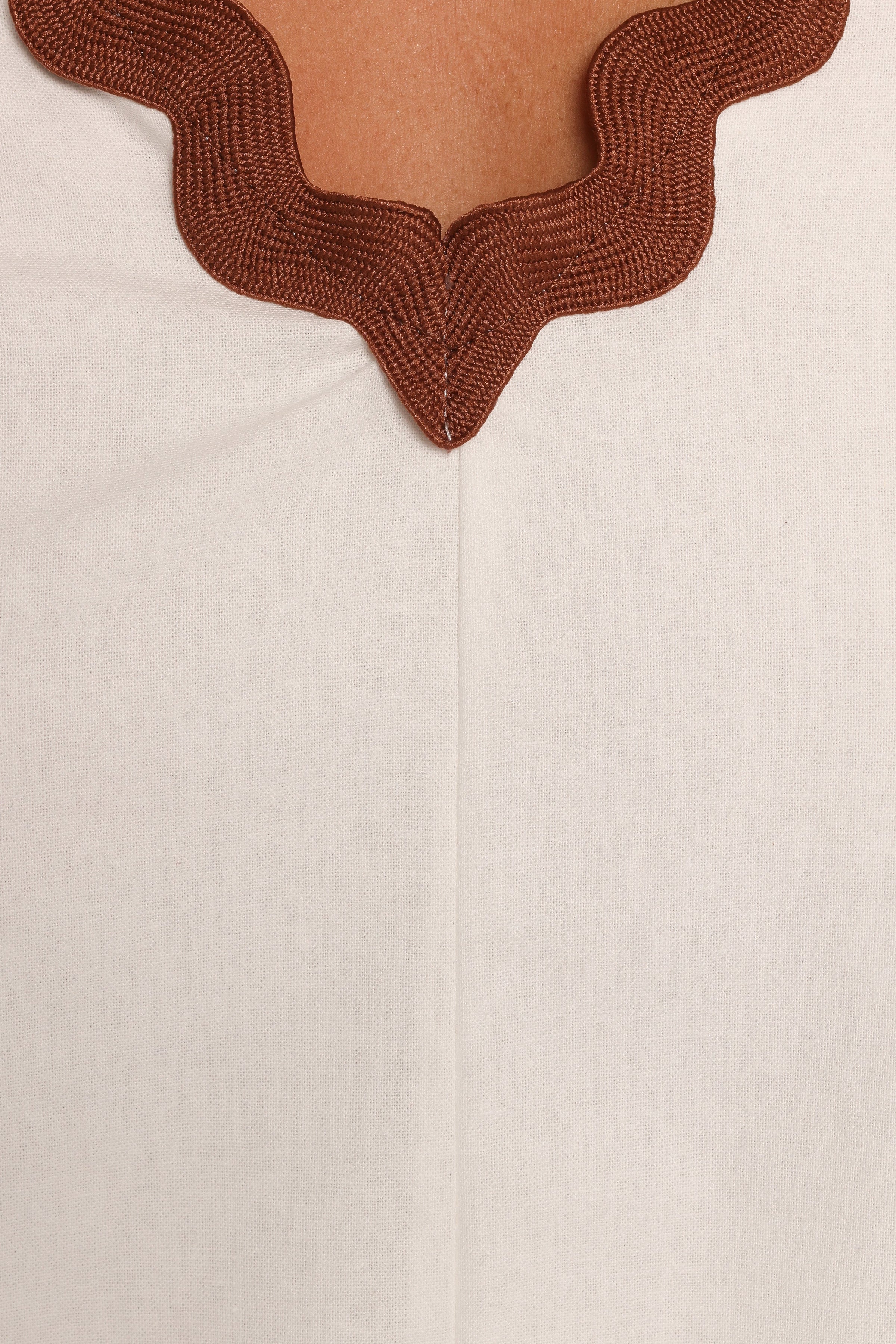 Petal and Pup USA DRESSES Calliope Mini Dress - White Tan (Hold for Rack)