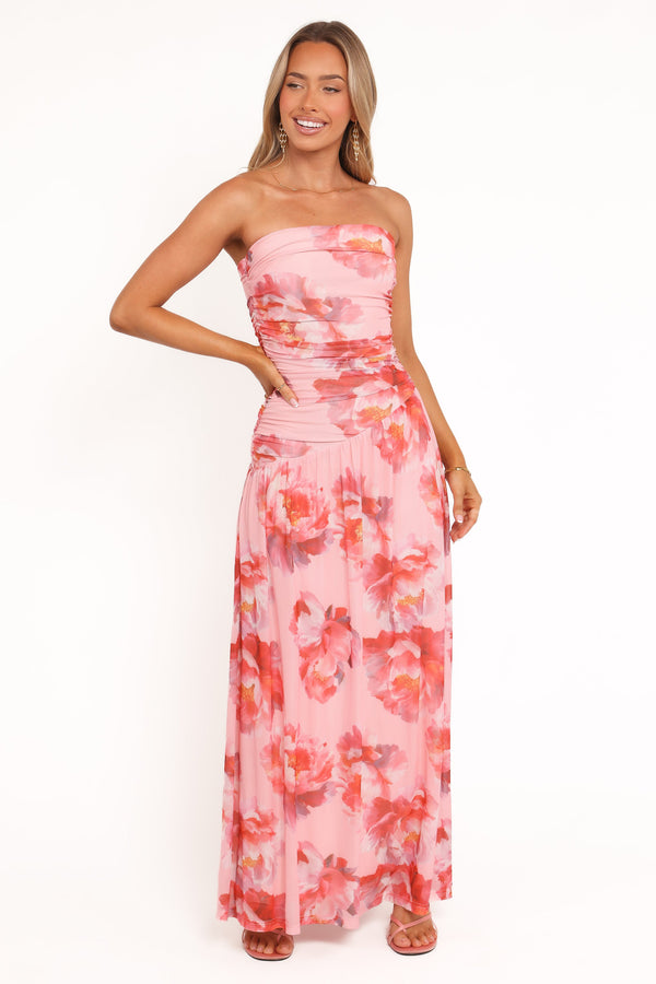 Petal and Pup USA DRESSES Calypso Maxi Dress - Pink Peony