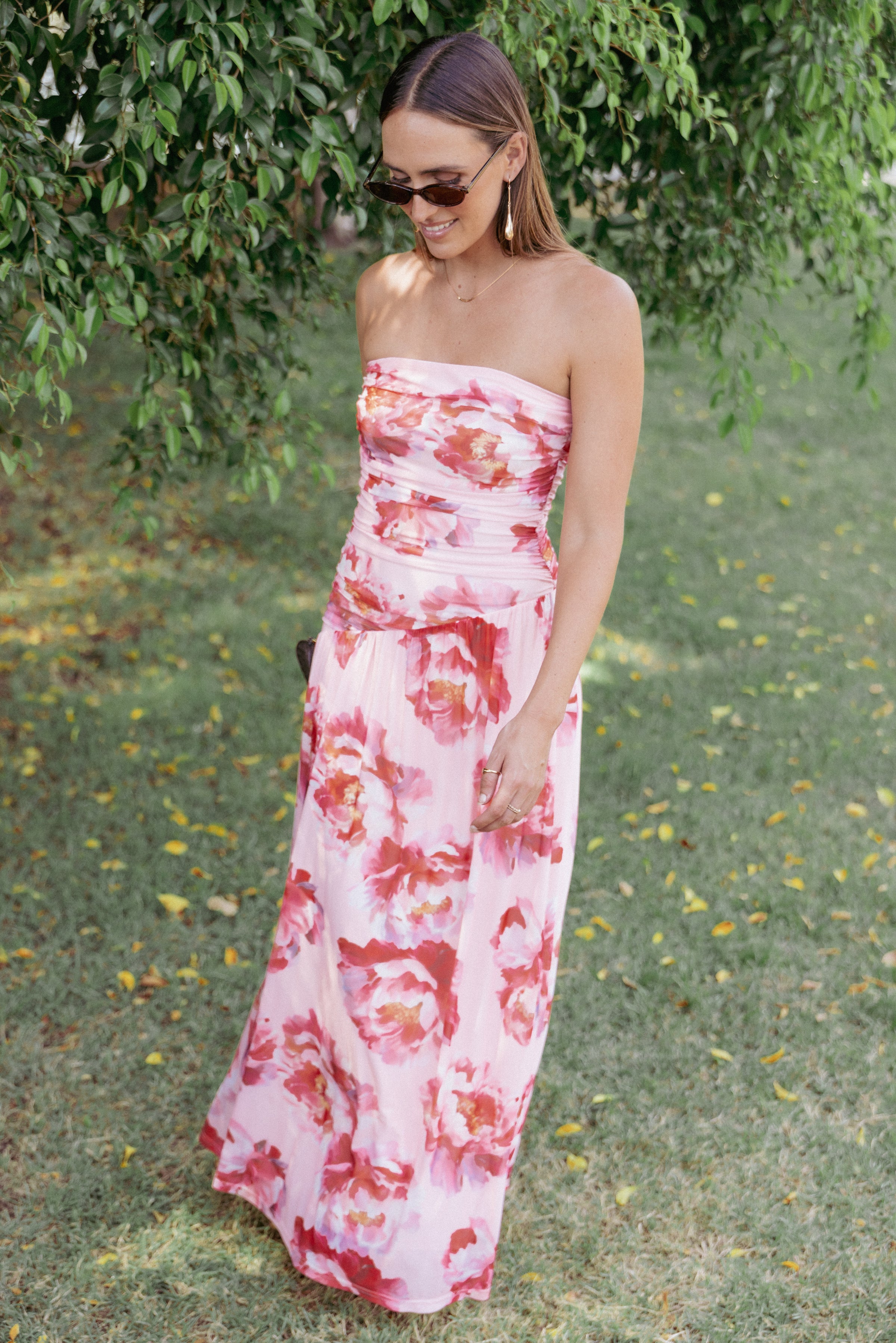 Petal and Pup USA DRESSES Calypso Maxi Dress - Pink Peony