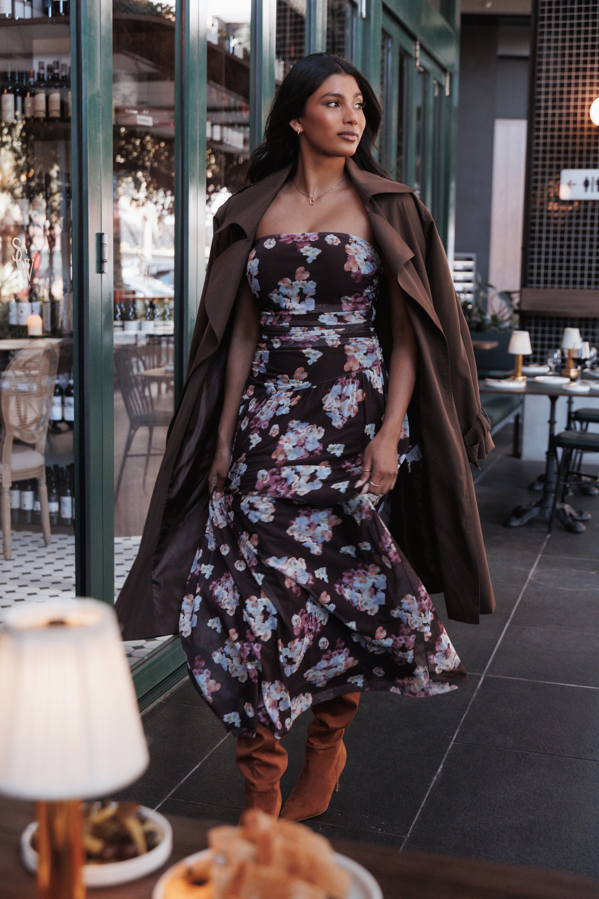 Petal and Pup USA DRESSES Calypso Maxi Dress - Purple Floral