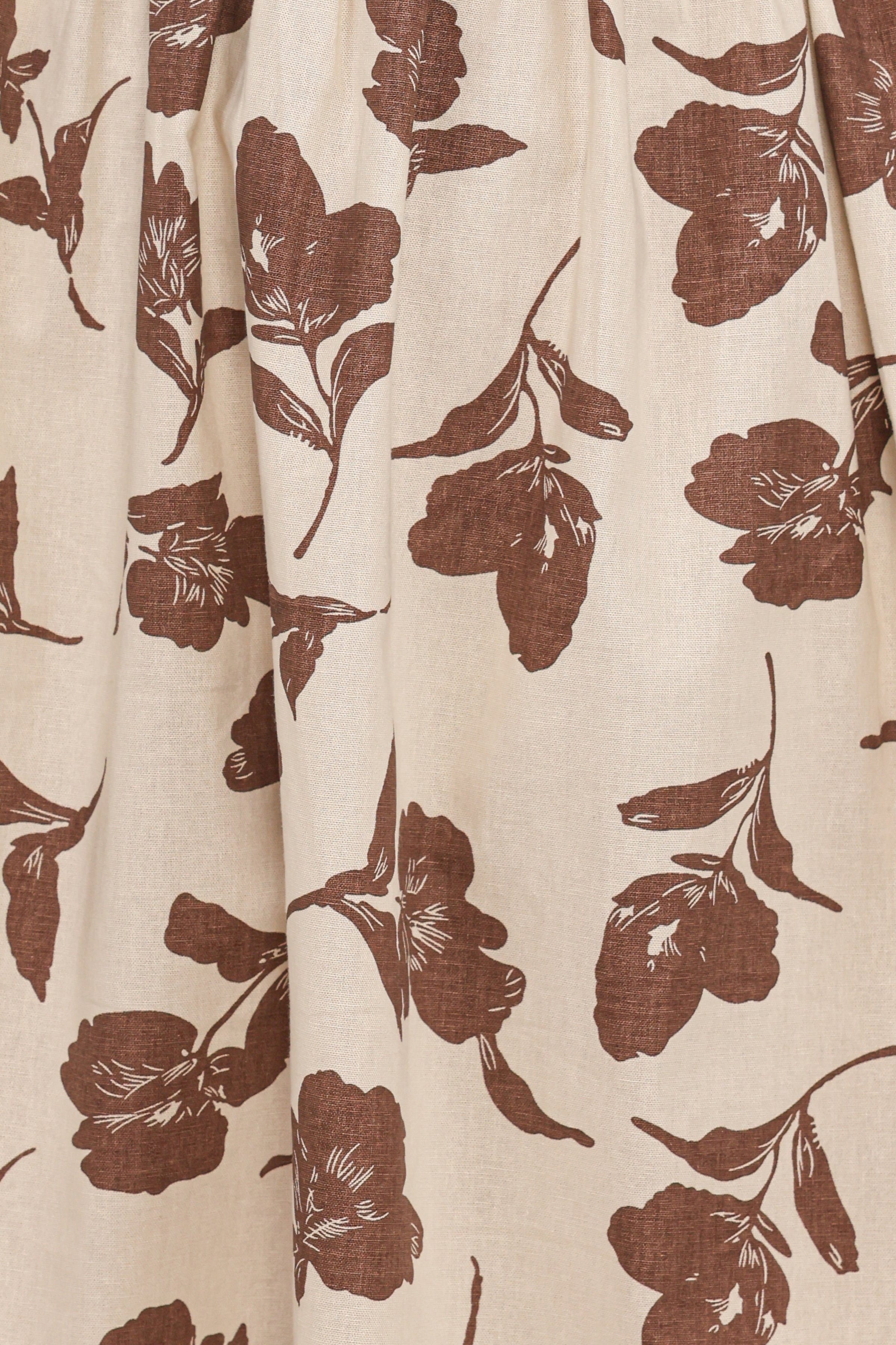 Petal and Pup USA DRESSES Cambria Long Sleeve Mini Dress - Brown/White