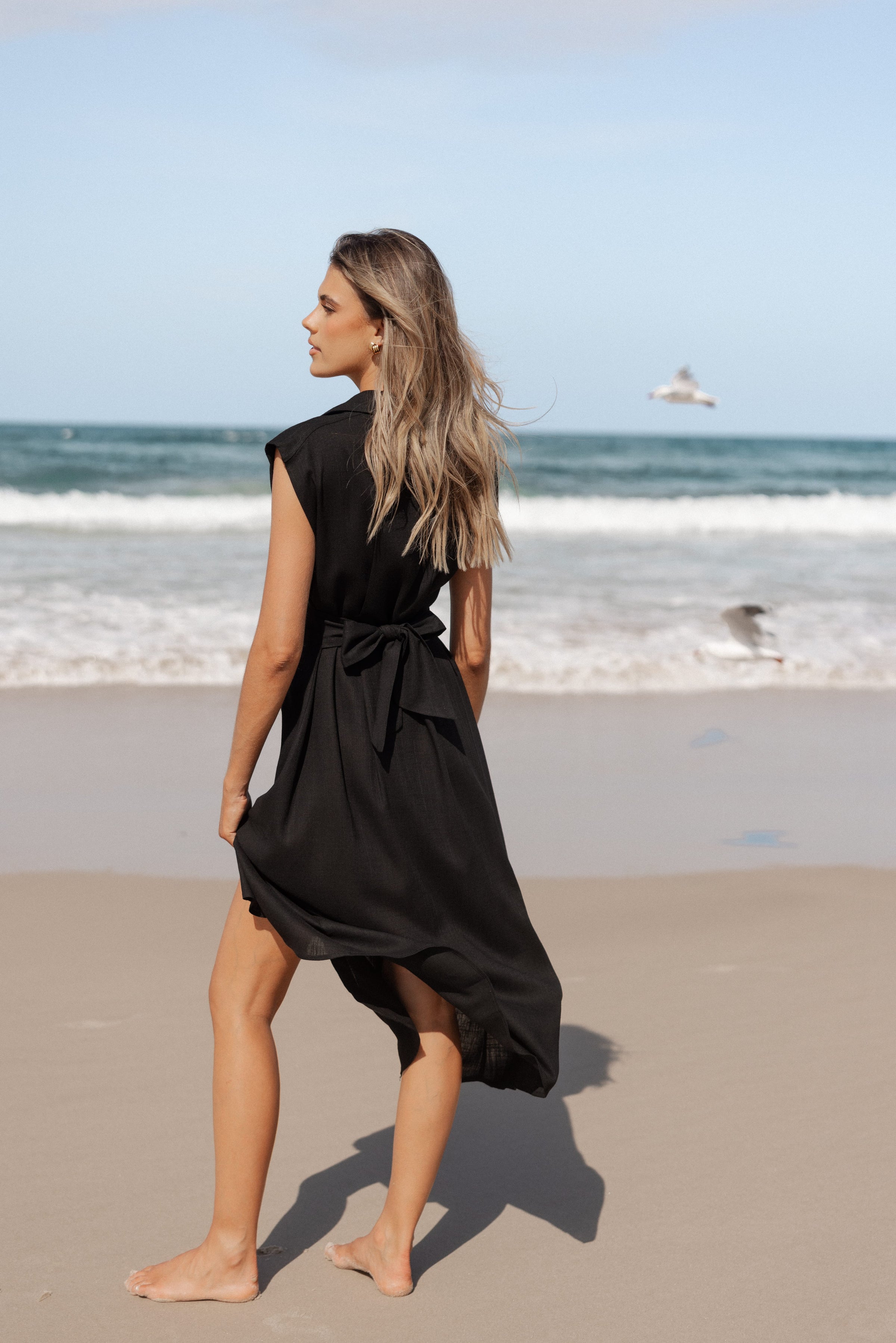 Petal and Pup Women's Cami Midi Dress - Black M Petal and Pup Women's Cami Midi Dress - Black M