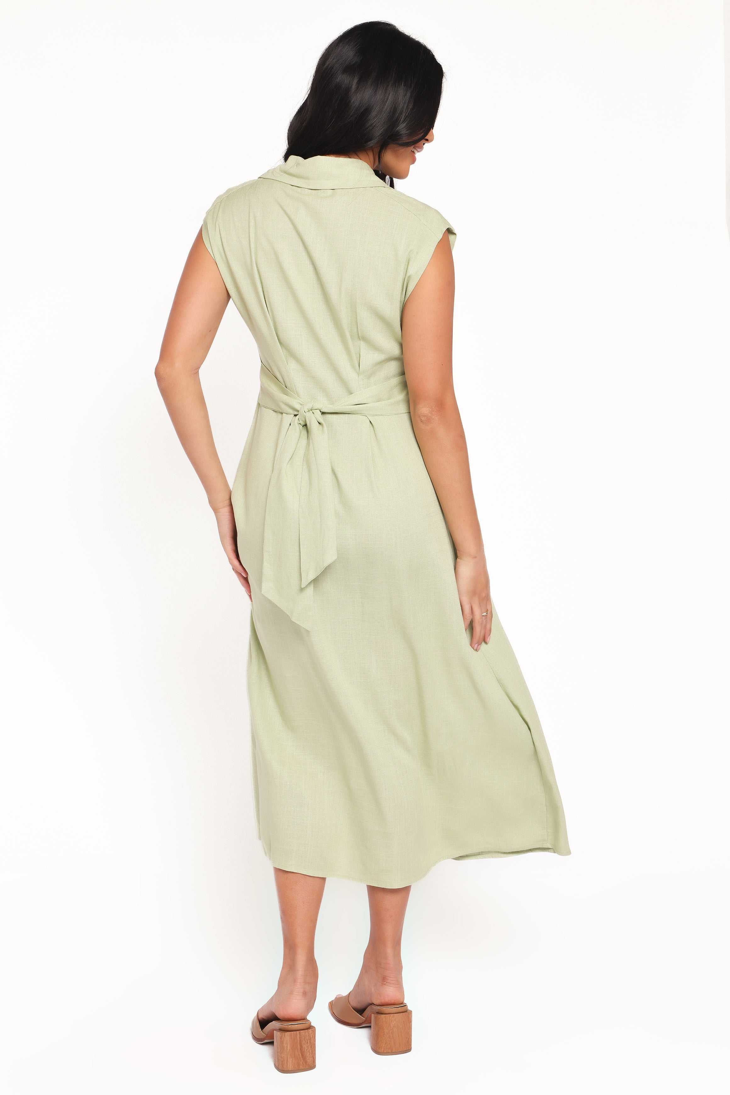 Petal and Pup USA DRESSES Cami Midi Dress - Green
