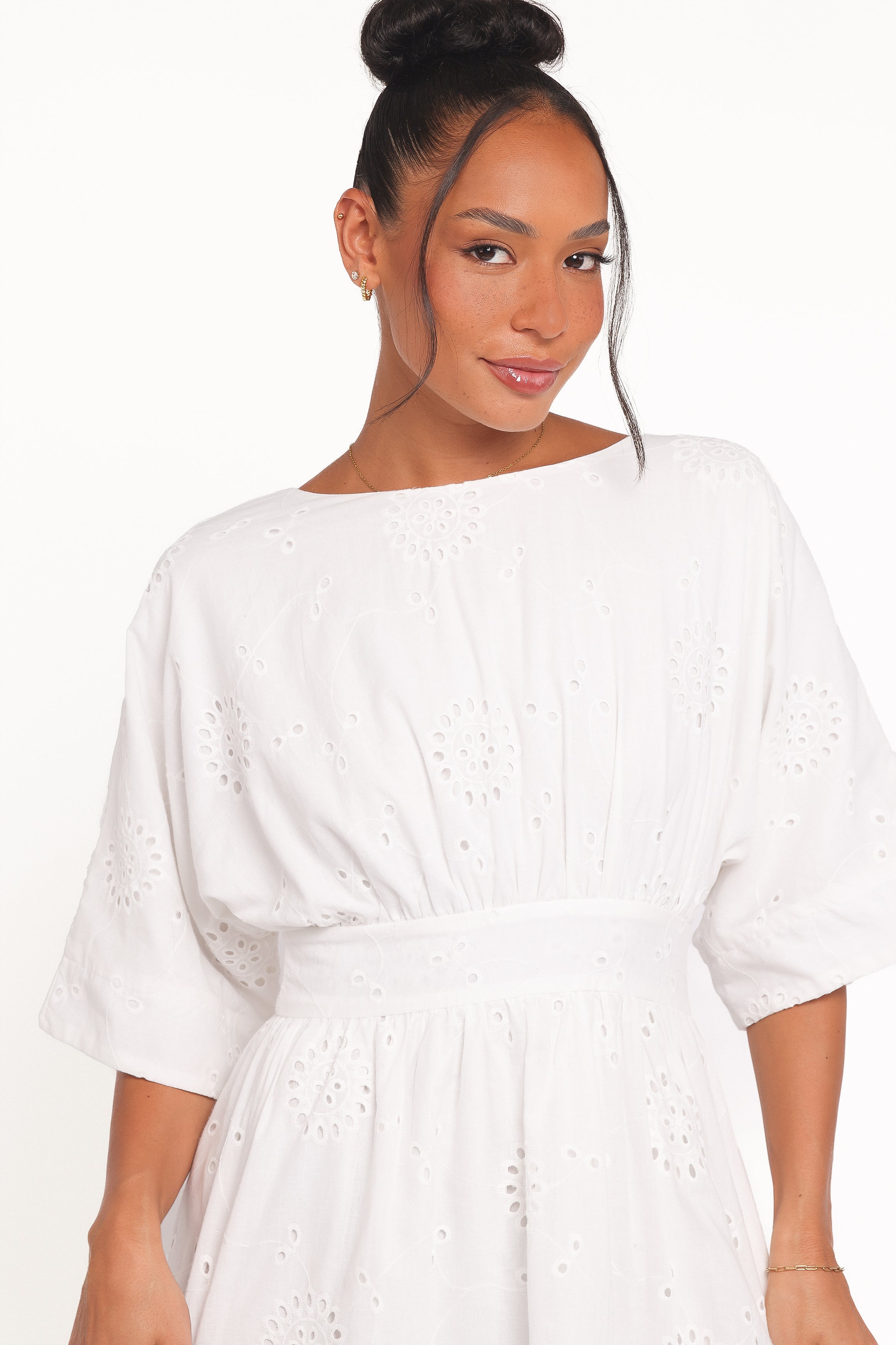 Camila Open Back Mini Dress - White